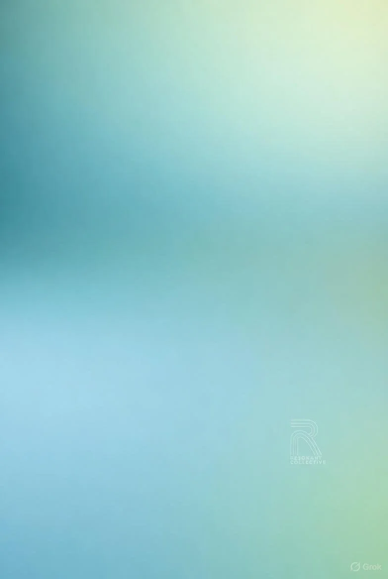 Blurred gradient background with a small logo for RECONA COLLECTIVE in the lower right corner.