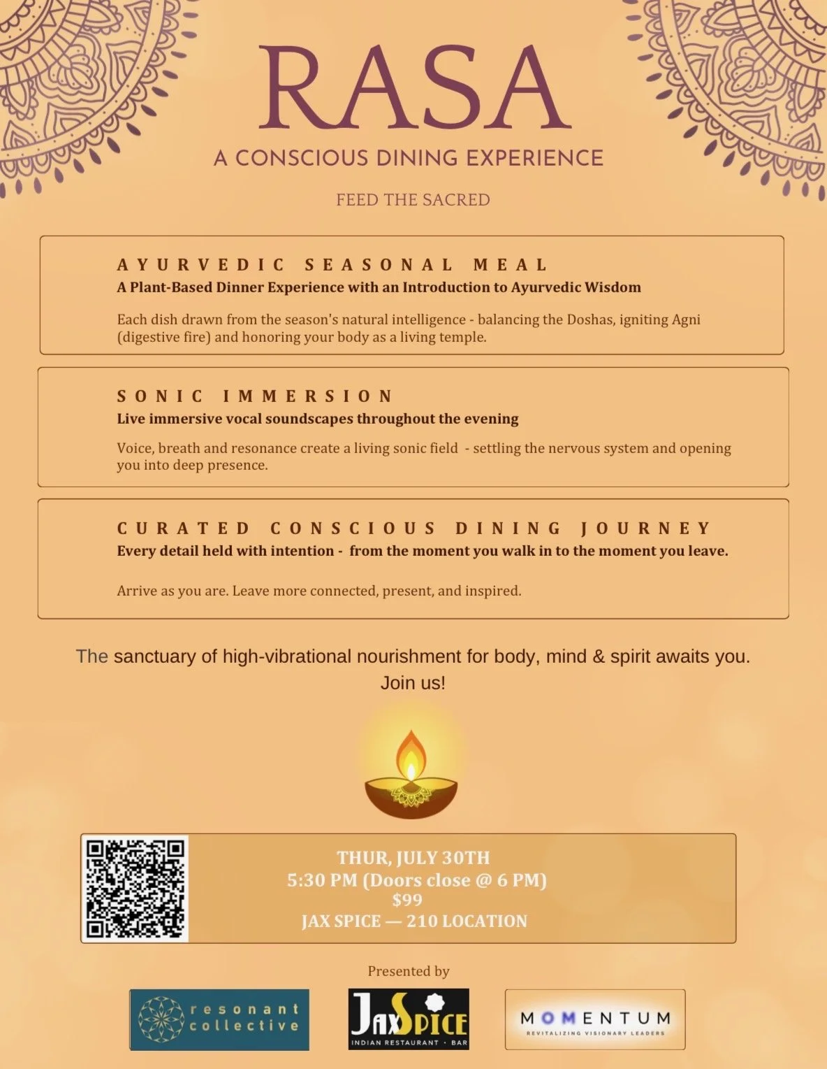 RASA - A Conscious Dining Experience