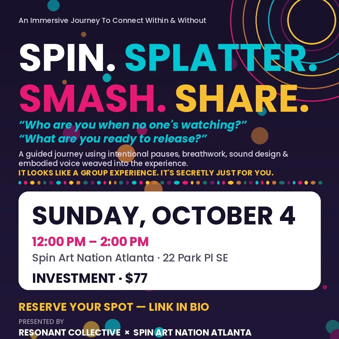 Atlanta Spin &amp; Splash — Resonant Collective x Spin Art ATL