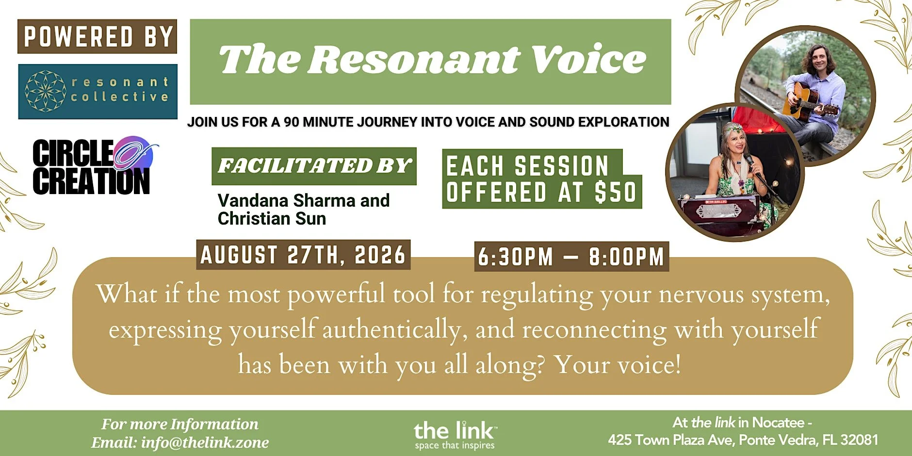 The Resonant Voice - August Workshop