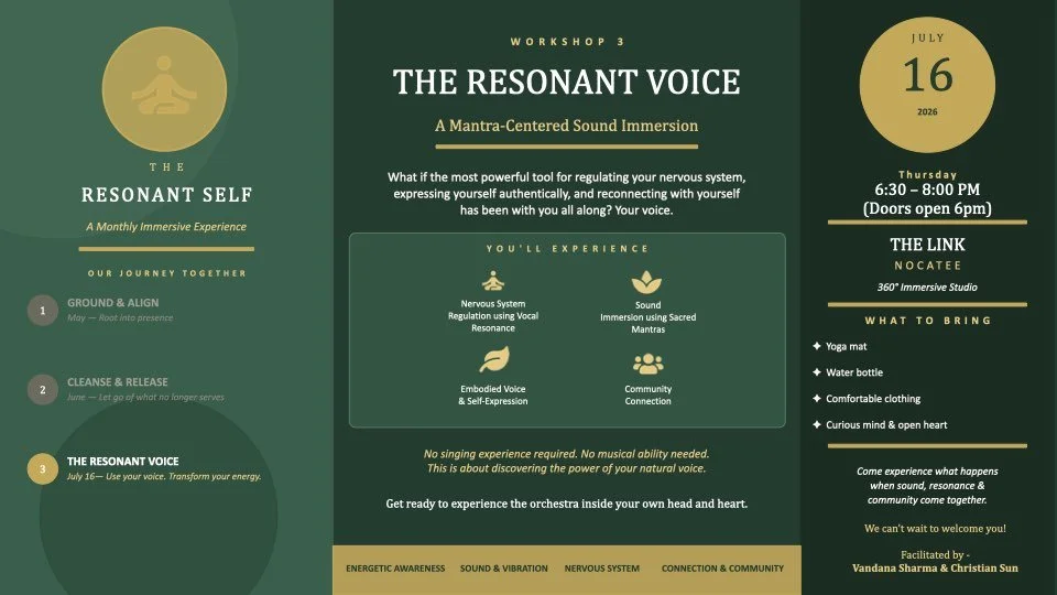 THE RESONANT VOICE - A Real-Time Self-Healing Sound Experience