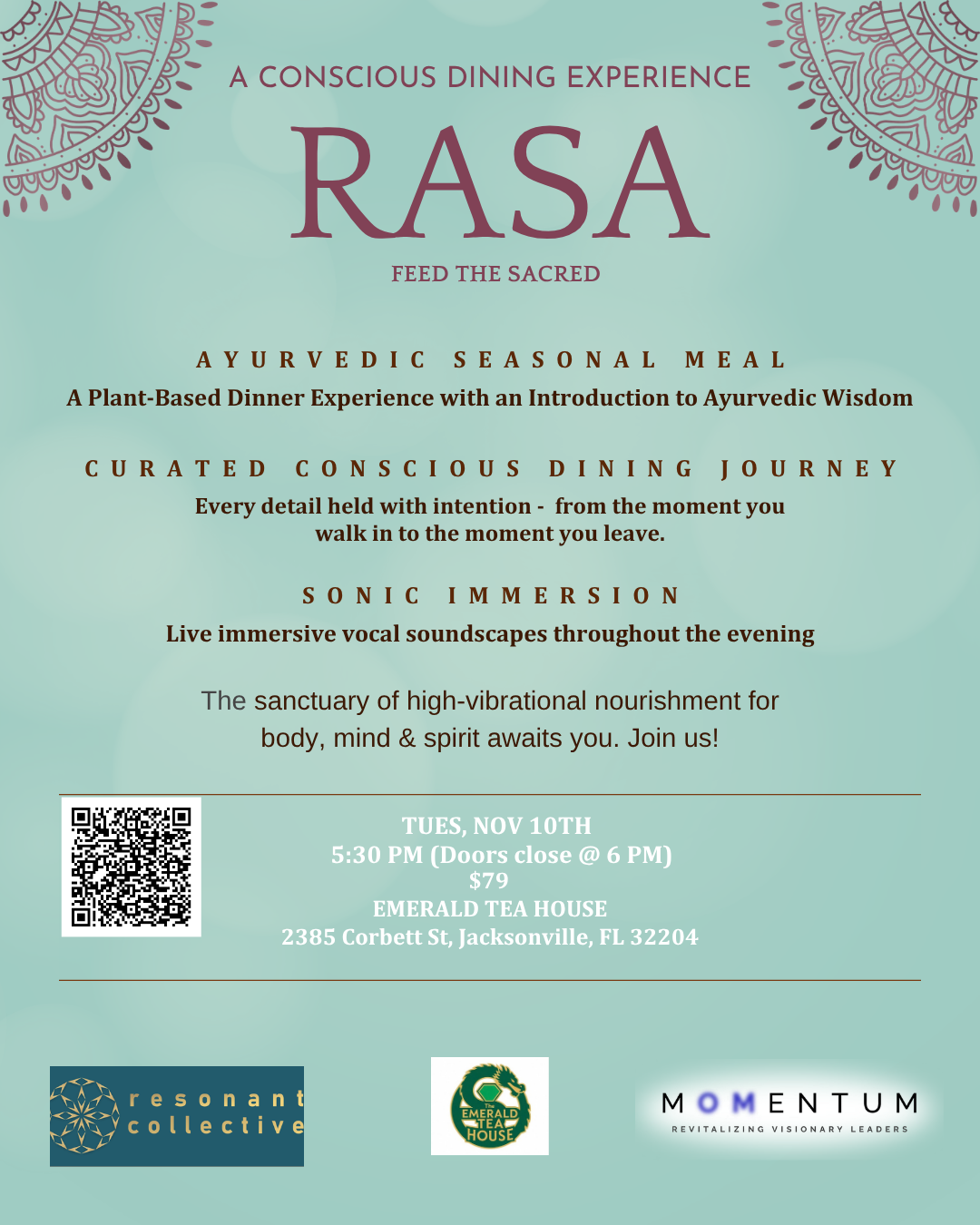 RASA - A Conscious Dining Experience