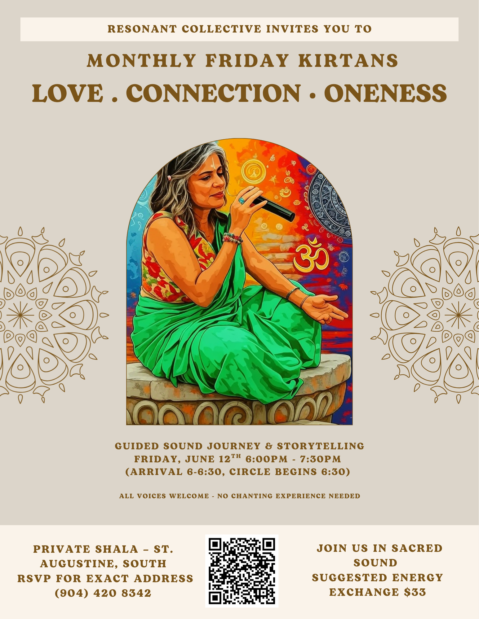 Monthly Kirtan Circle - Private Residence ST Augustine S.