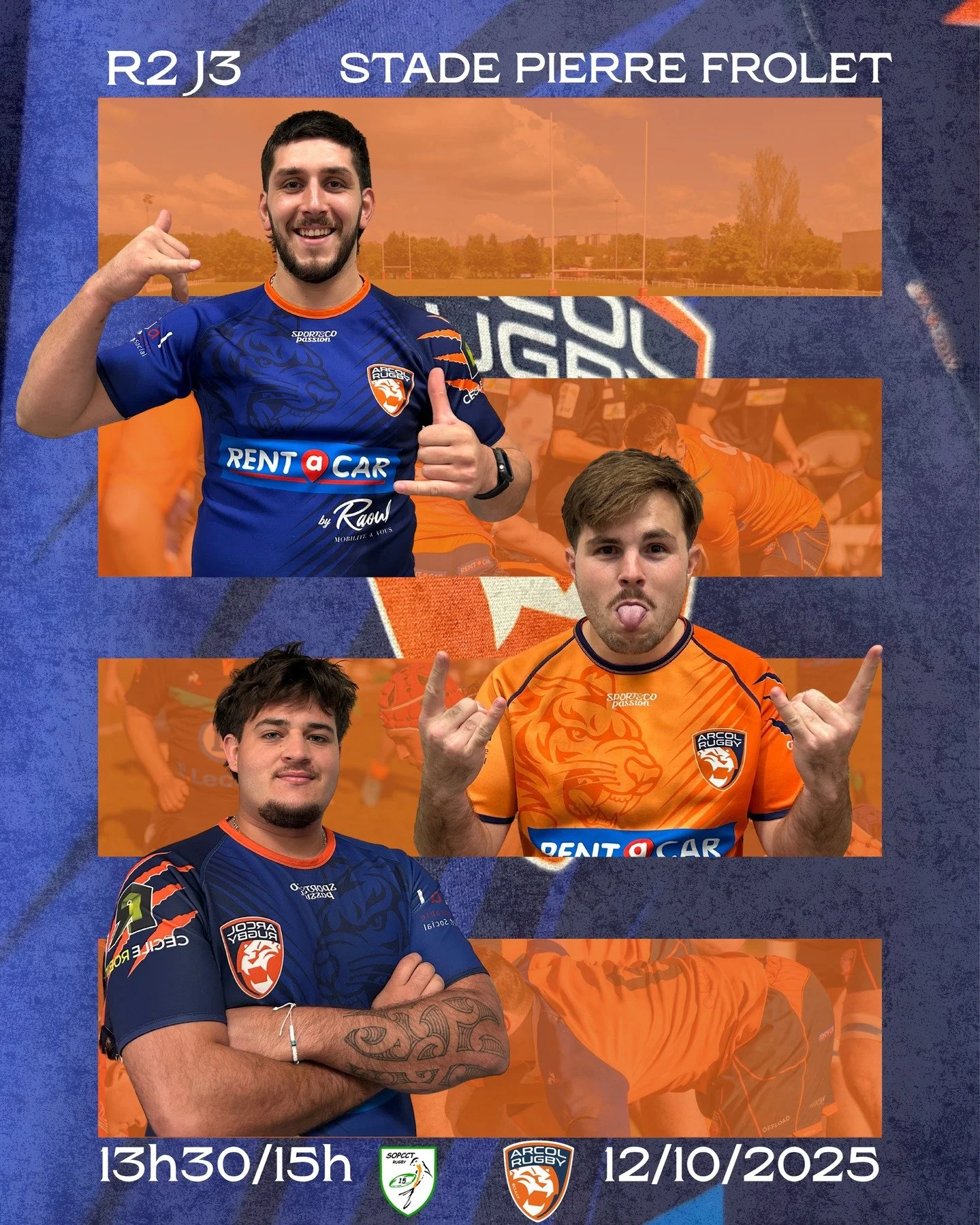 🔵🟠 𝐌𝐚𝐭𝐜𝐡𝐝𝐚𝐲 ⚔️

Ce dimanche, nos &eacute;quipes s&eacute;niros se rendent au STADE PIERRE FROLET pour d&eacute;buter ce deuxi&egrave;me bloc contre Pont de Cheruy !🏉

L&rsquo;Arcol se d&eacute;place &agrave; Pont de Cheruy pour lancer ce d