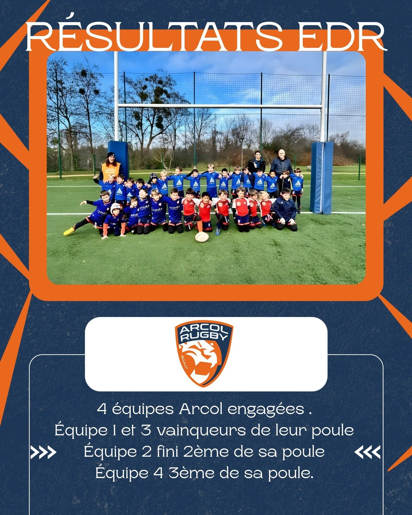 🔵🟠𝐓𝐨𝐮𝐫𝐧𝐨𝐢 𝐄𝐃𝐑 &Eacute;𝐜𝐮𝐥𝐥𝐲

Ce samedi, nos U8 &eacute;taient en tournoi &agrave; la maison et ont fait forte impression !

𝟒 &eacute;quipes de l&rsquo;ARCOL engag&eacute;es :

-&Eacute;quipe 𝟏 et &Eacute;quipe 𝟑 : vainqueurs de l