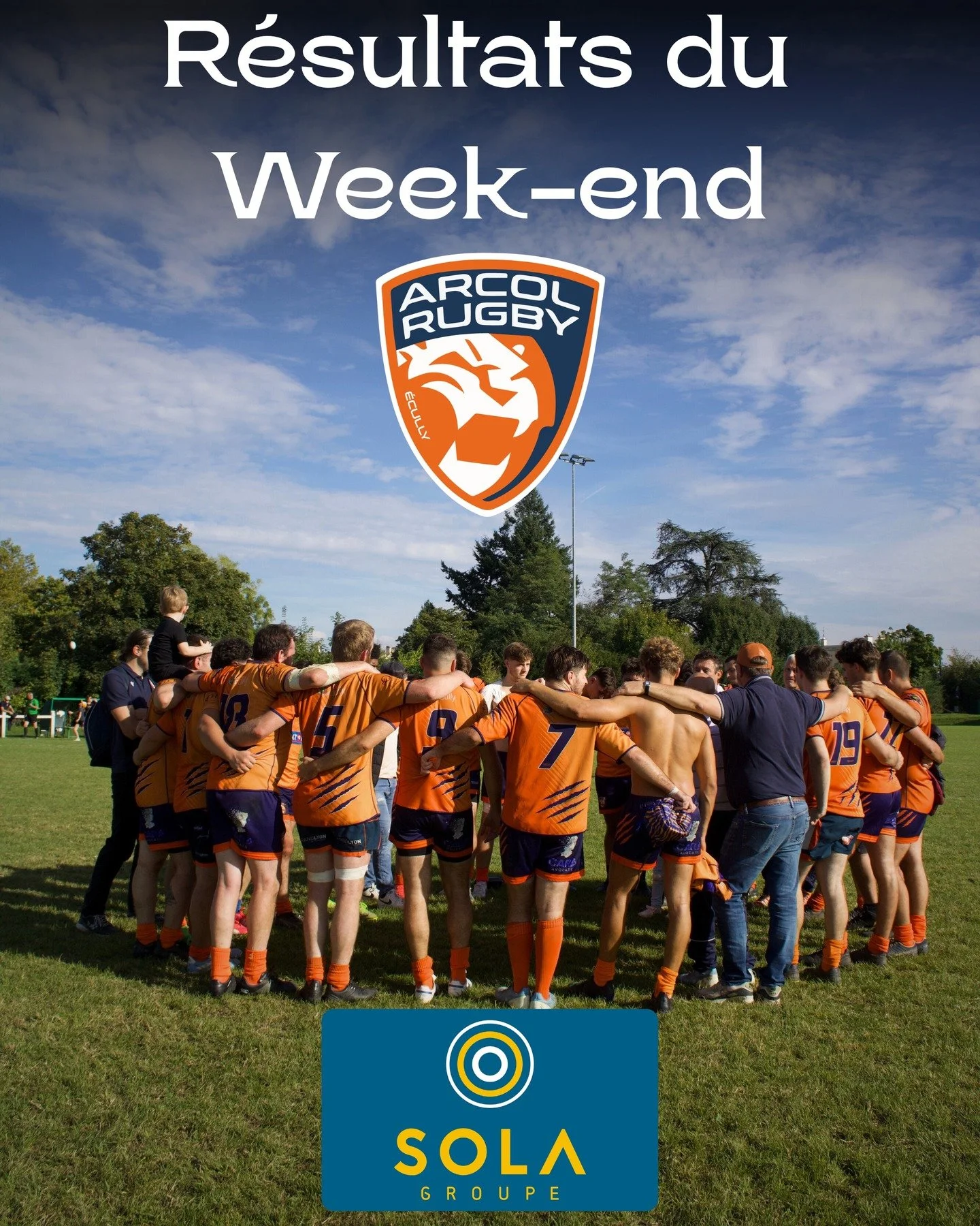 🔵🟠 𝐑&eacute;𝐬𝐮𝐥𝐭𝐚𝐭𝐬 𝐝𝐮 𝐰𝐞𝐞𝐤-𝐞𝐧𝐝

Les photos de la victoire du week-end vous sont offert par notre partenaire @sola_groupe , la solution panneau photovolta&iuml;que !☀️

Ce dimanche, nos &eacute;quipes s&eacute;niors recevaient Unie