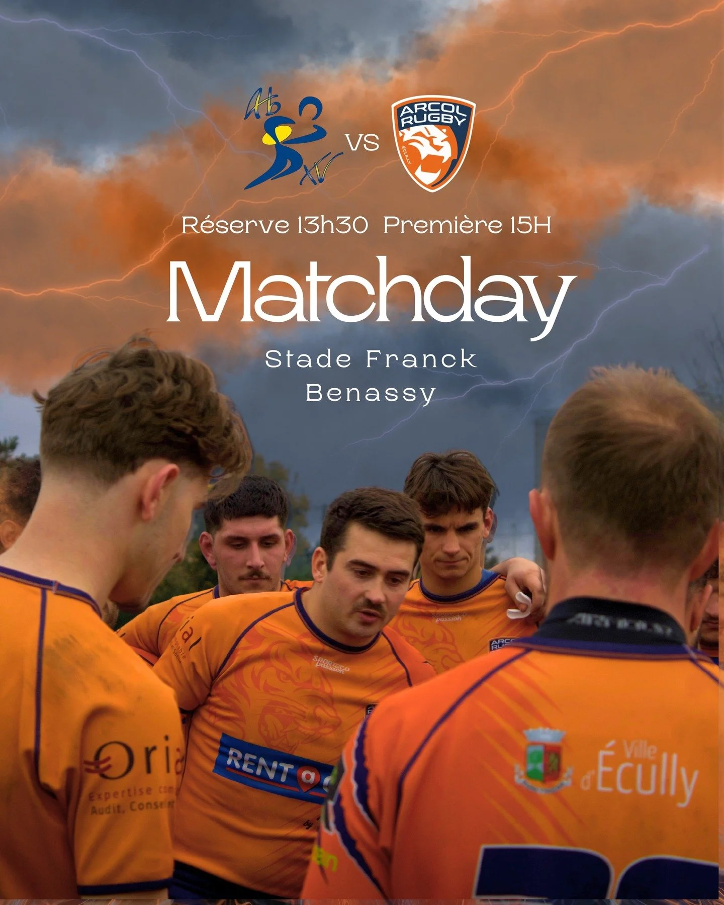 🔵🟠 𝐌𝐚𝐭𝐜𝐡𝐝𝐚𝐲 ⚔️

Ce dimanche, nos &eacute;quipes s&eacute;niors vont &agrave; Amberieu pour le match de championnat en retard !🏉

Match crucial pour nos &eacute;quipes dans cette derni&egrave;re ligne droite du championnat avant les phases 