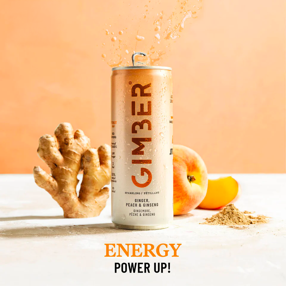 Energy – BIO 250ml – Ginger, ginseng & peach for a natural energy boost.