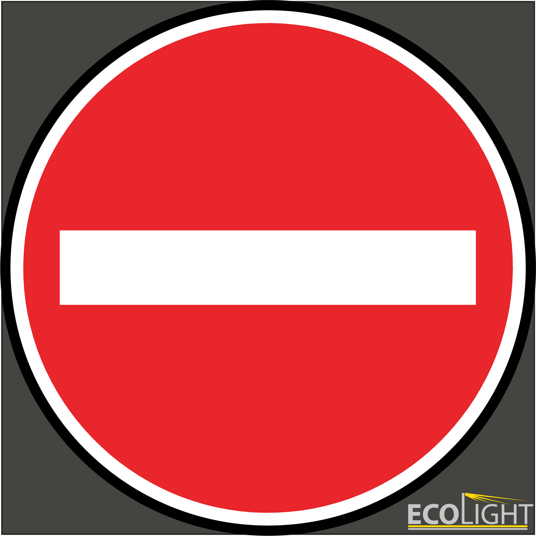Glass gobo No Entry 33