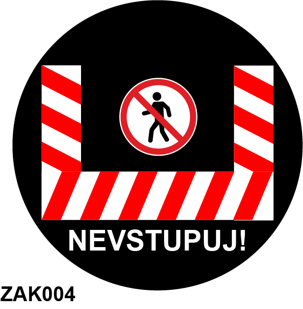 Glass gobo No Entry 4