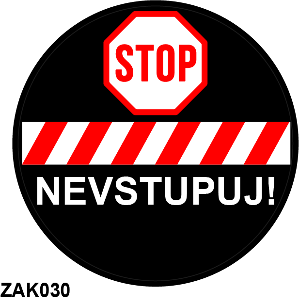 Glass gobo No Entry 30