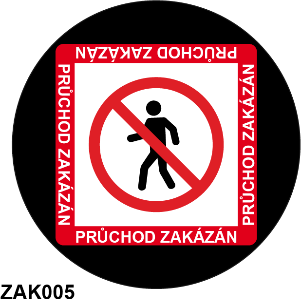 Glass gobo No Entry 5