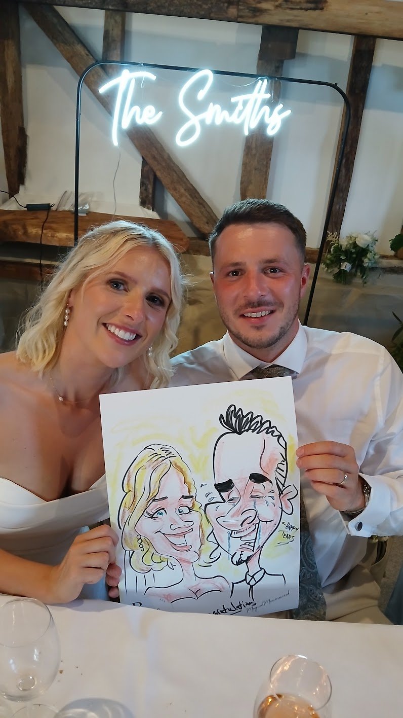 funny caricatures for weddings