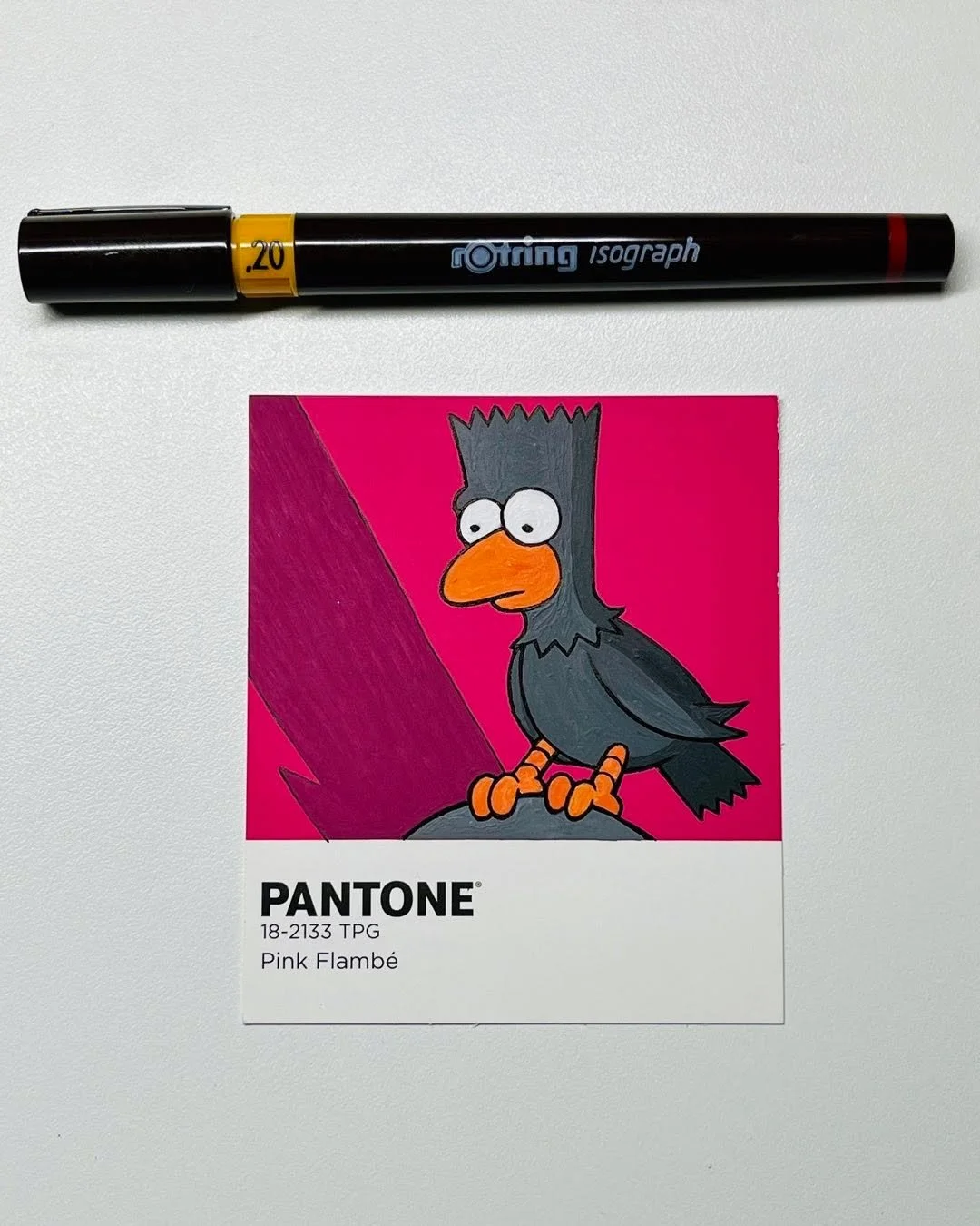 Bart the raven #simpsons #pantone #telltaleheart