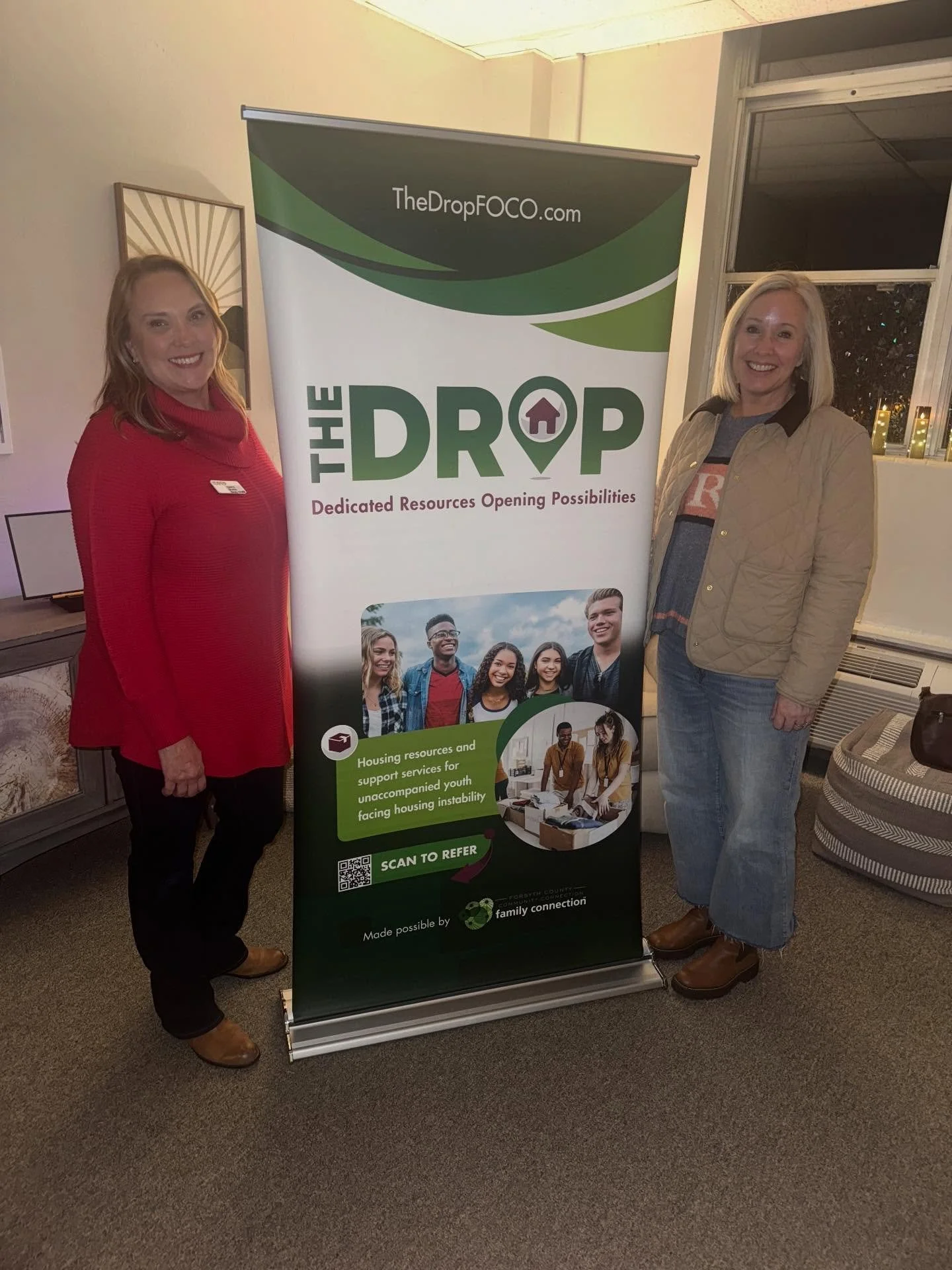 Huge thank you to Connie, Margarita, and everyone at The Drop for welcoming FCJSL at their open house tonight! 

The Drop meets young adults exactly where they are, providing resources, compassionate support, and meaningful community connections. The