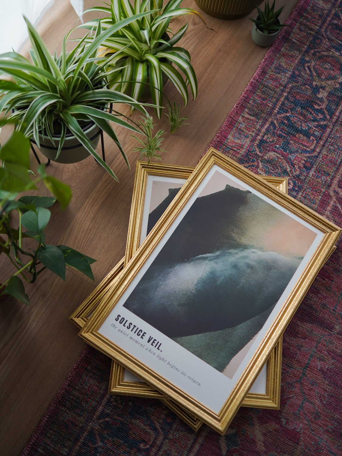 "Solstice Veil" Special Golden Framed