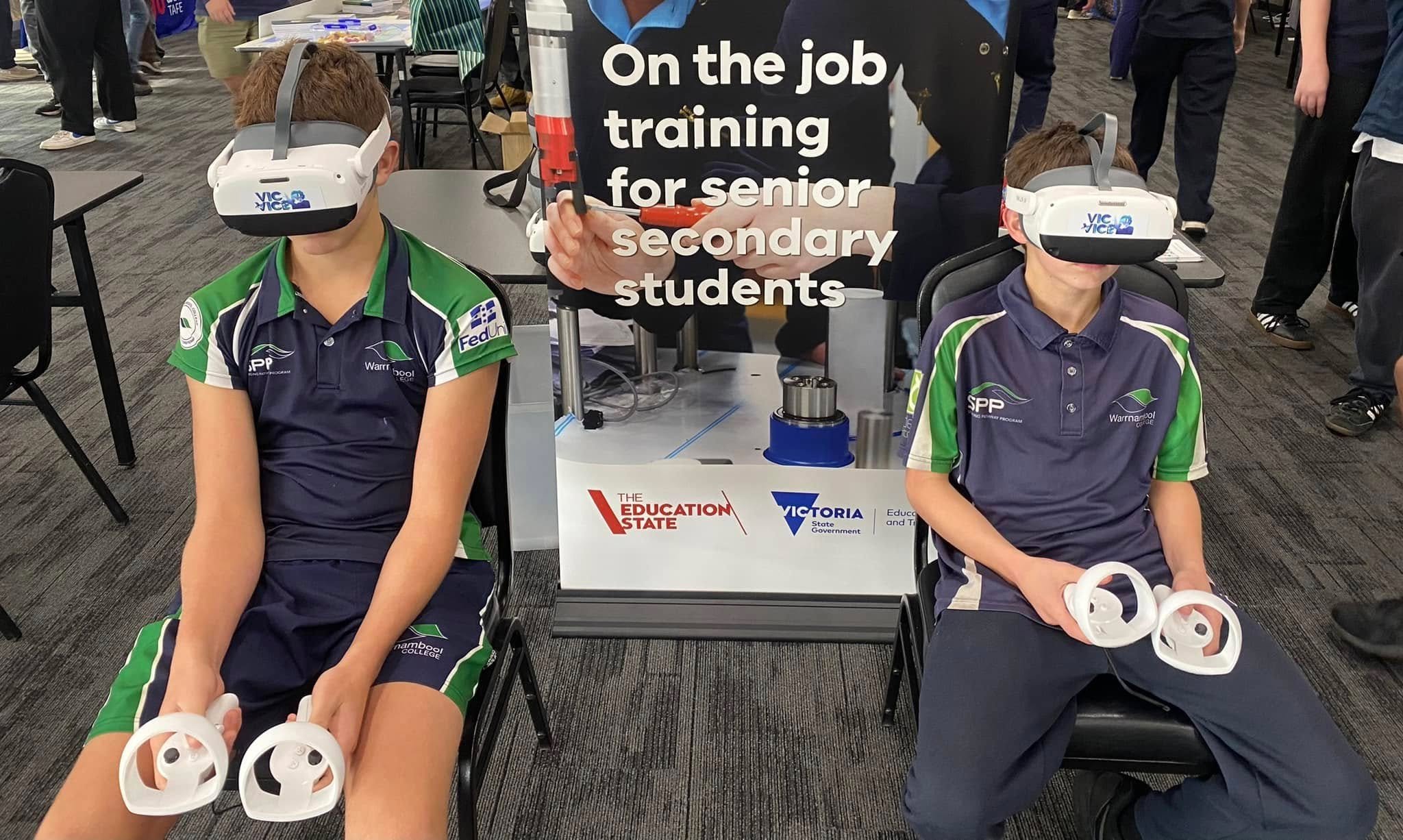 South West LLEN at the 2025 Warrnambool Koorie Careers &amp; Aspirations Day.

Our awesome VIC VICE Virtual Reality (VR) headsets once again proved very popular. The VIC VICE virtual reality platform allowed users to see, and experience different wor