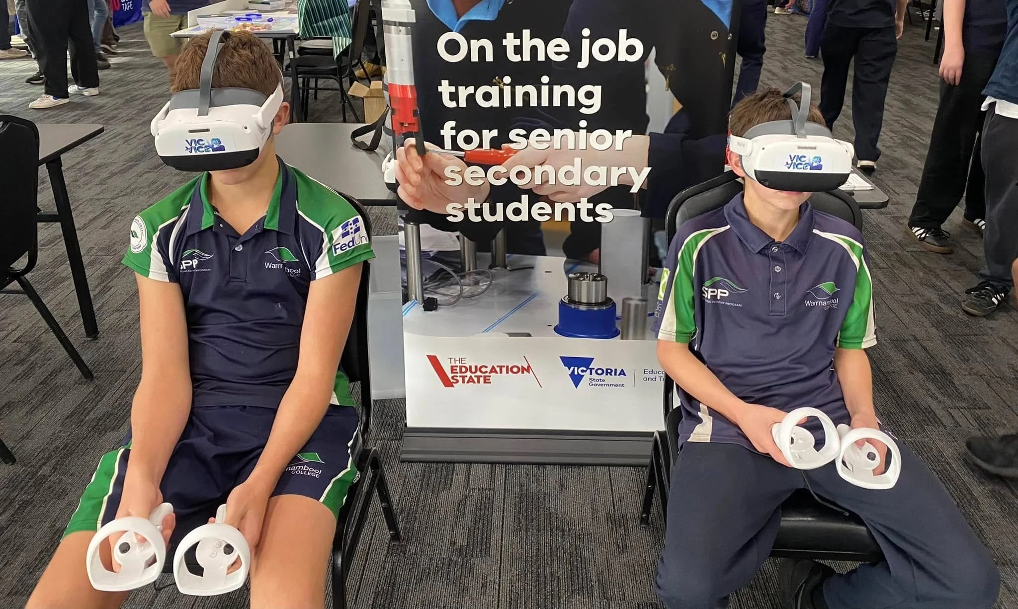 South West LLEN at the 2025 Warrnambool Koorie Careers &amp; Aspirations Day.

Our awesome VIC VICE Virtual Reality (VR) headsets once again proved very popular. The VIC VICE virtual reality platform allowed users to see, and experience different wor
