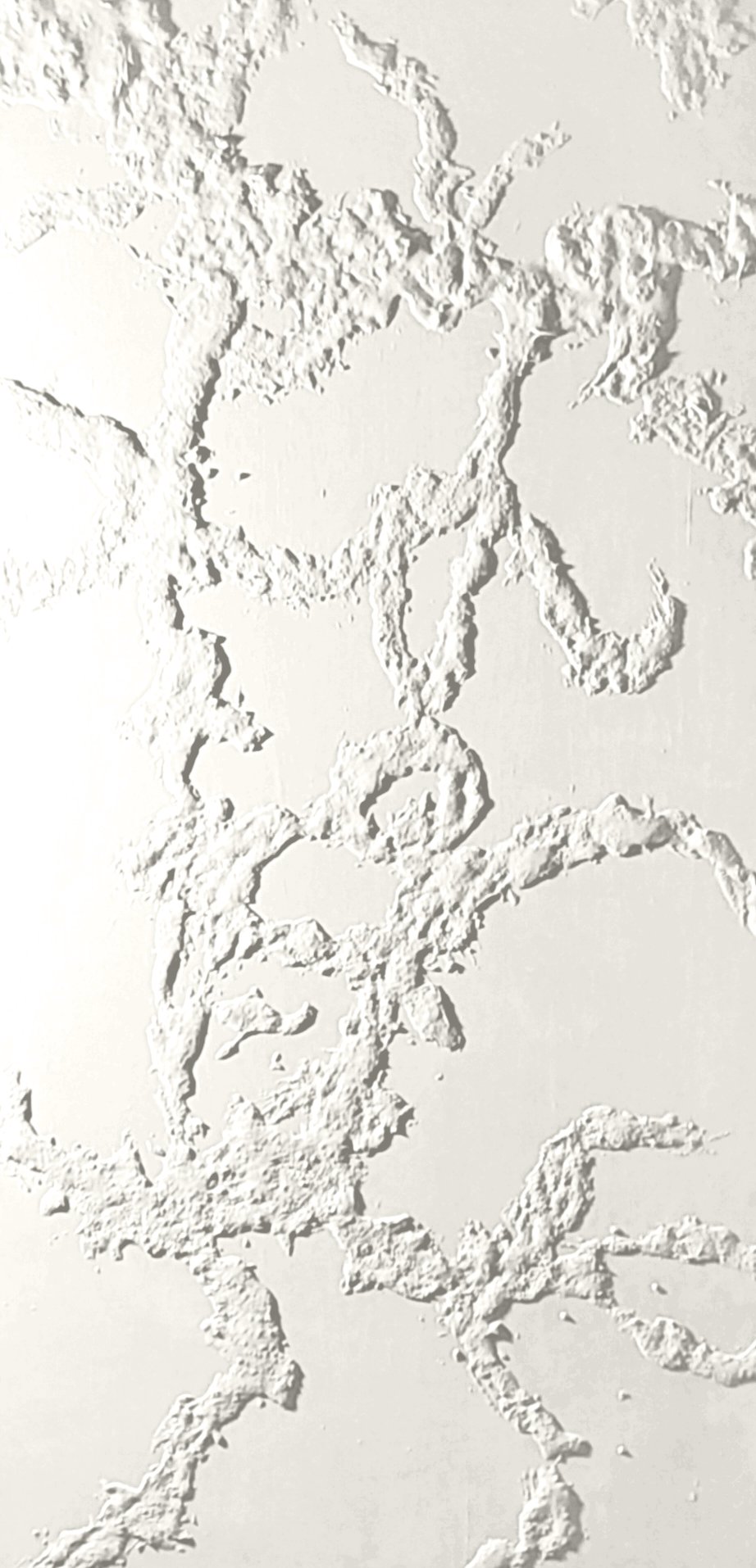 "BLANC I" (48 X 28 in.) Mixed Media, Acrylic Paint on Acrylic Panel with Textrure Medium