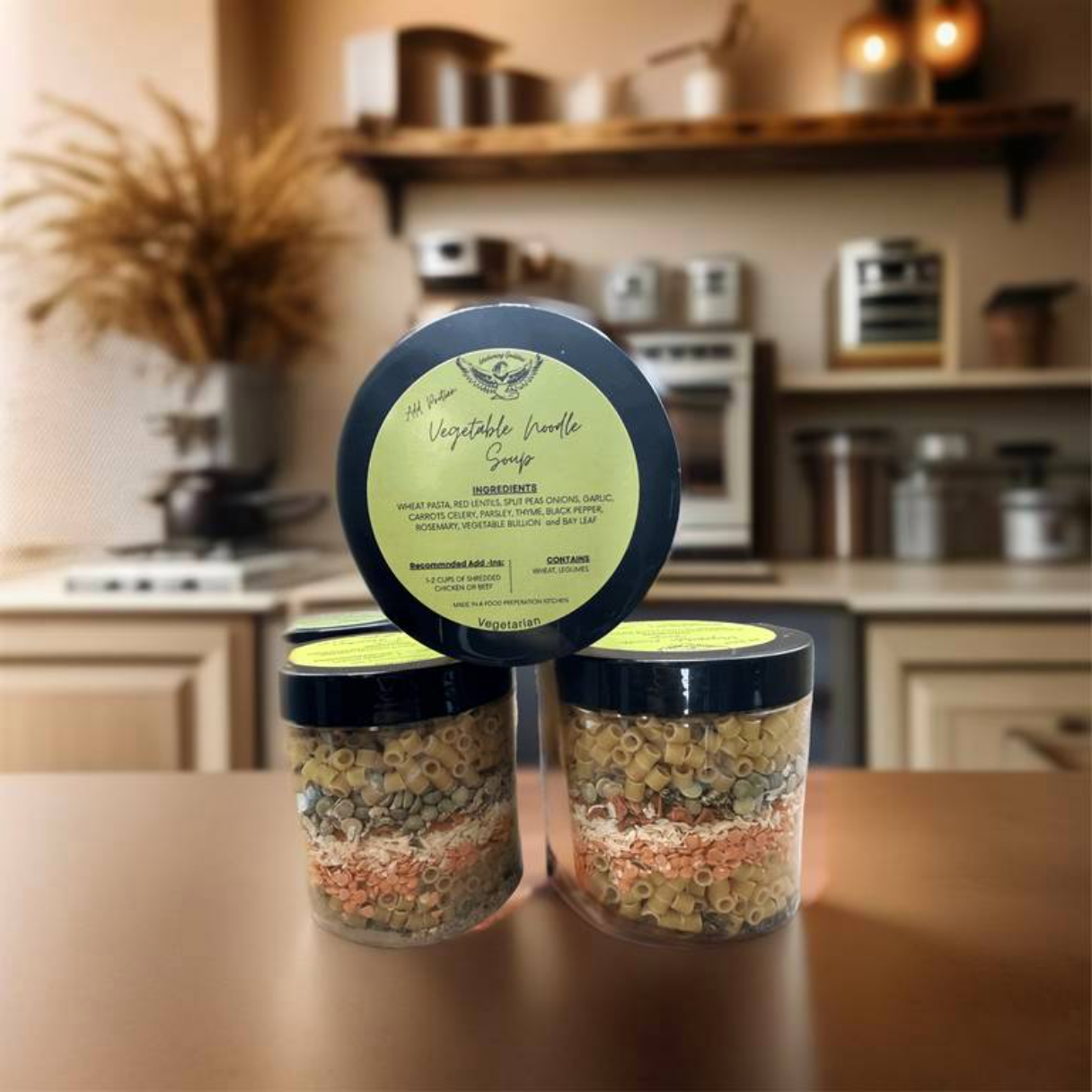 Vegetable Noodle Soup In a Jar