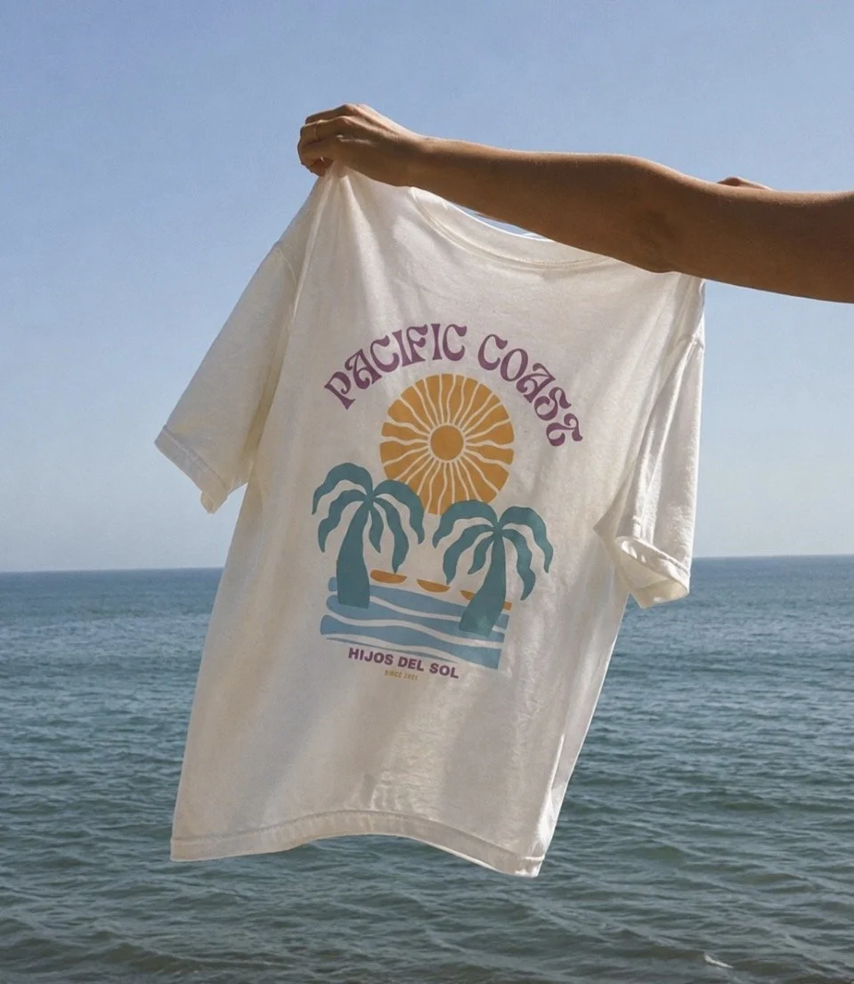 pacific coast lifestyle - unisex heavyweight cotton tee