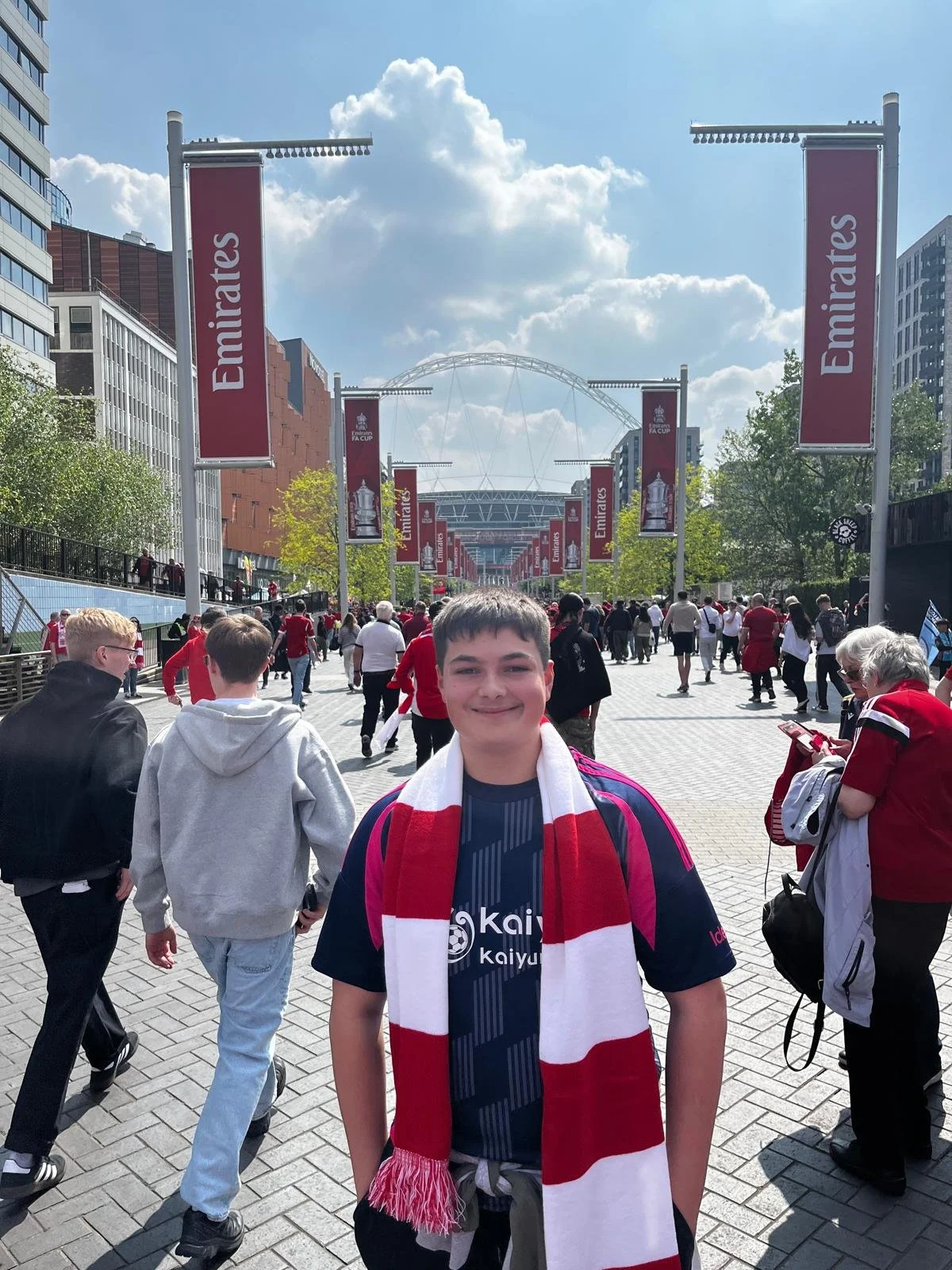 Me, Harry, celebrating Nottingham Forest at Wembley!