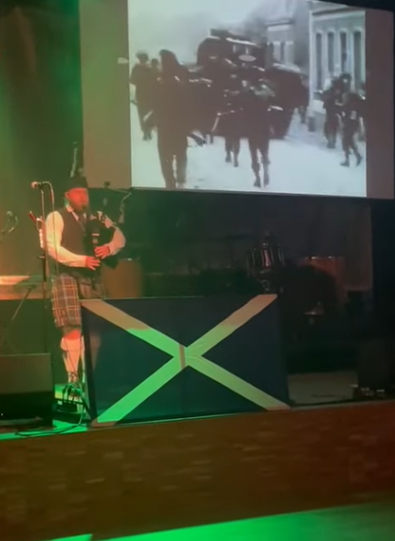 Solo show voor bevrijding van een klein dorpje in Brabant.