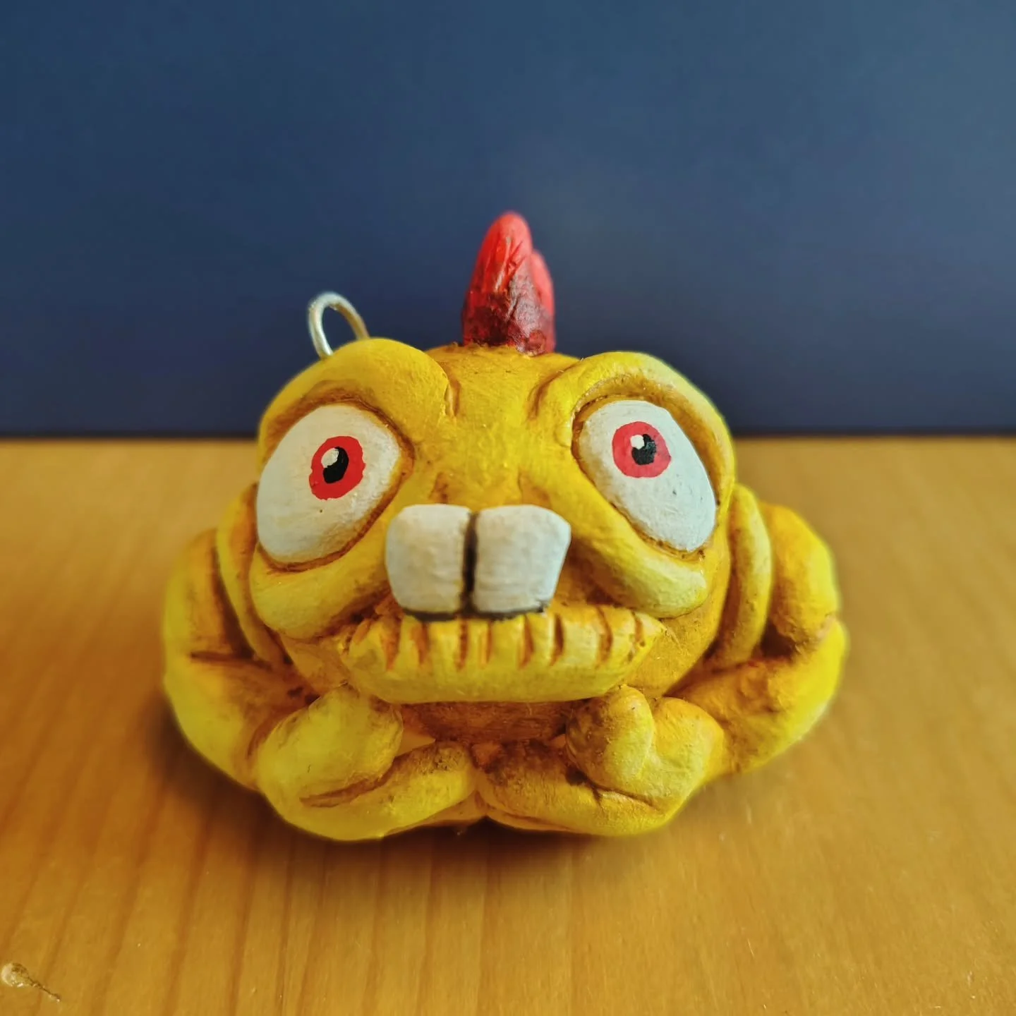 Yellow fellow! The penultimate colour variant of Kevin before these are available in the shop. As with the yellow Bert, I'm fond of this colour combination for Kevin. Just purple Kevin to come now... #sculpture #resin #arttoy #art #characterdesign #c