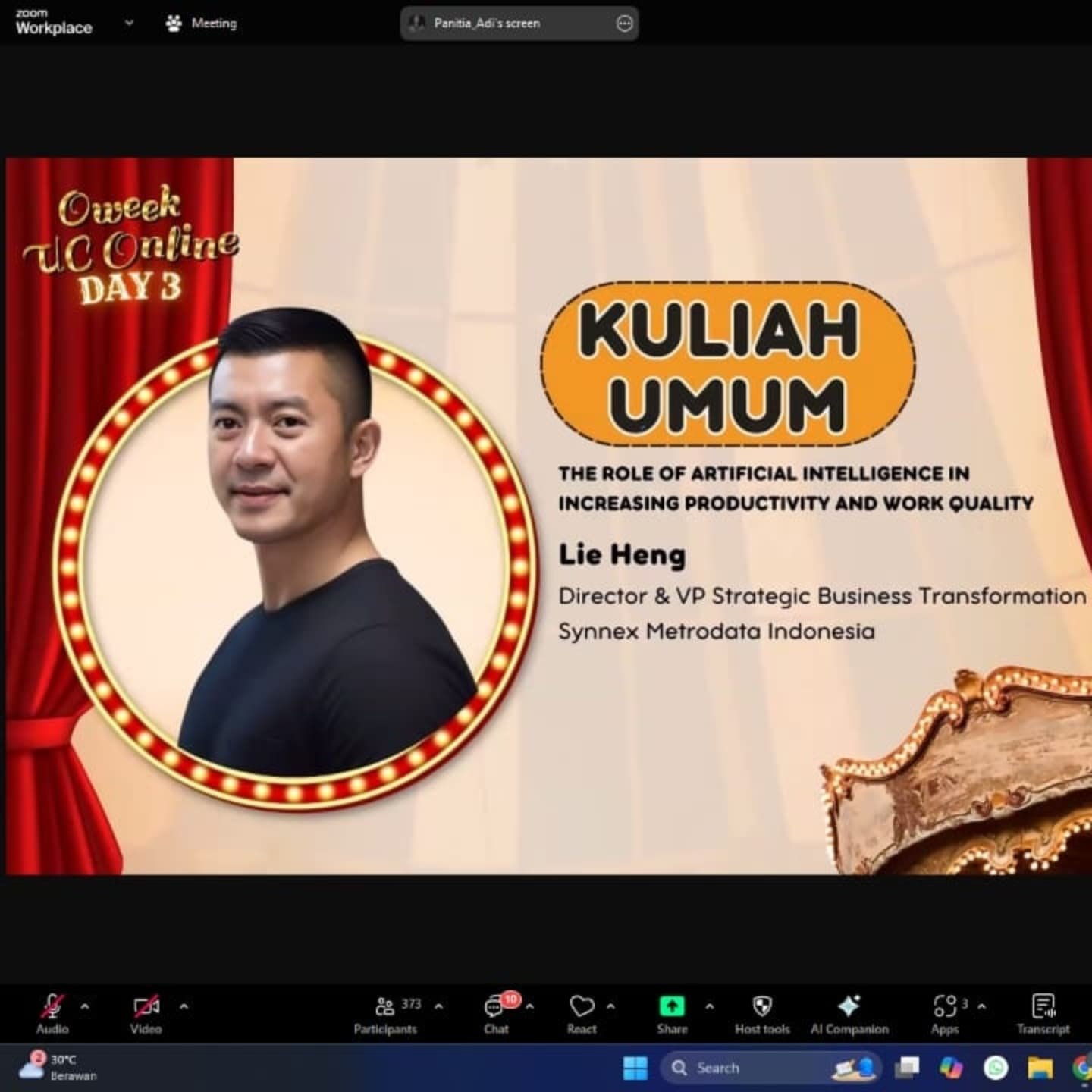 Contributing to the advancement of our technology landscape is one of my greatest passions, and I hope to use this passion to enrich the lives of many.

I am deeply honored to have been invited on February 5th, 2025 as an industry speaker for @uc_onl