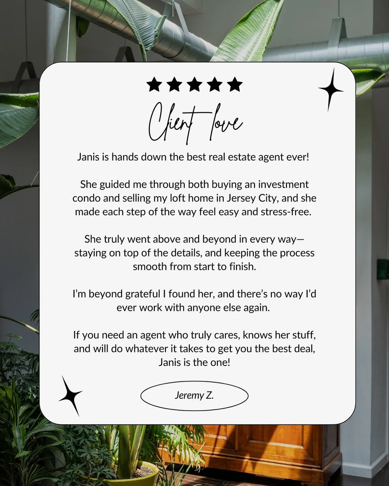 ✨ Blushing! ✨ 

Another happy client story 🫶🏼

Grateful for the trust &amp; loyalty, as well as the opportunity to help ease the stress of the real estate process for my wonderful clients 🙏🏼🖤

#ClientLove #RealEstateGoals #RealEstateInsider