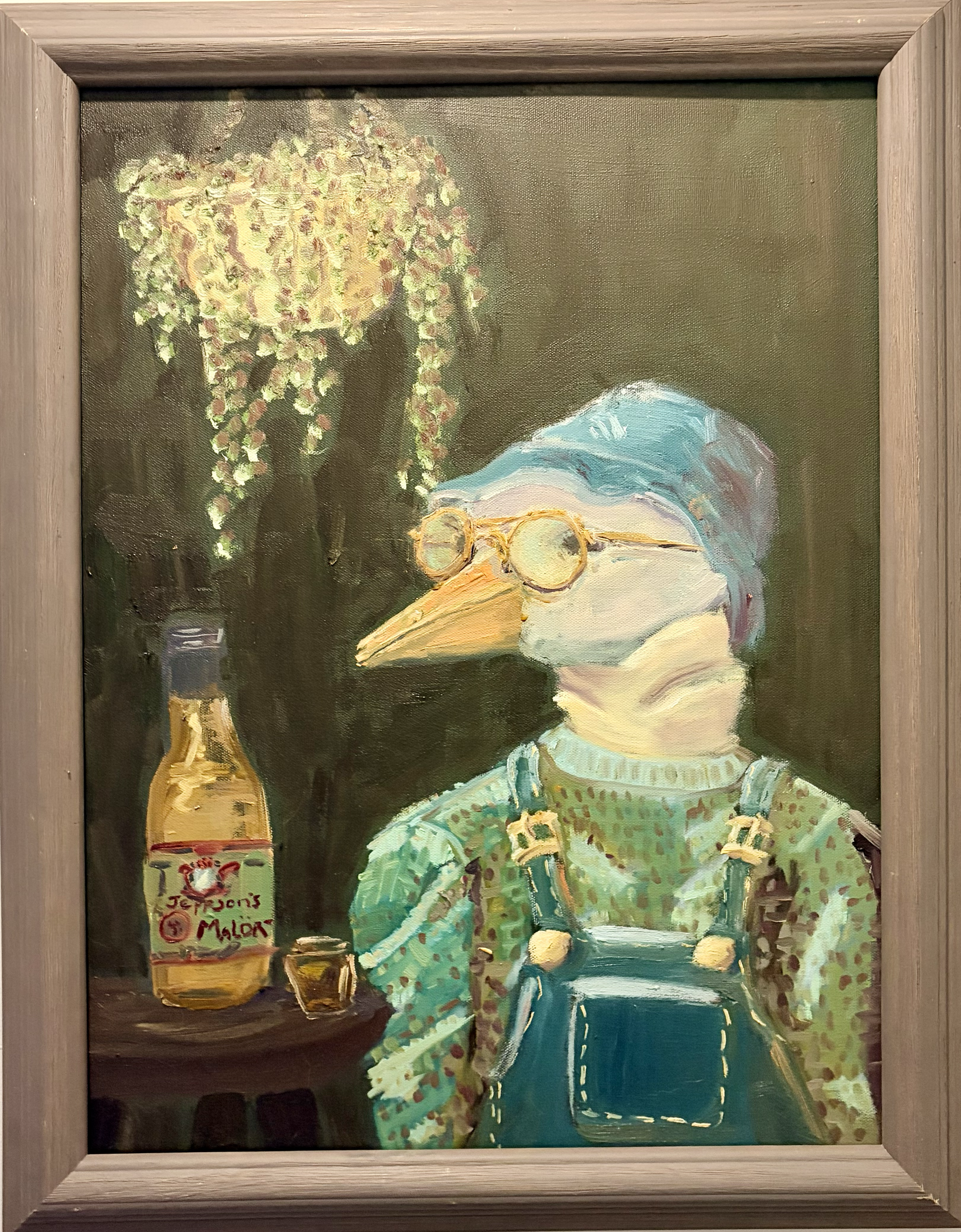 "Goose with Malort" (2026)
Oil on Canvas, 18" x 24" 
$800