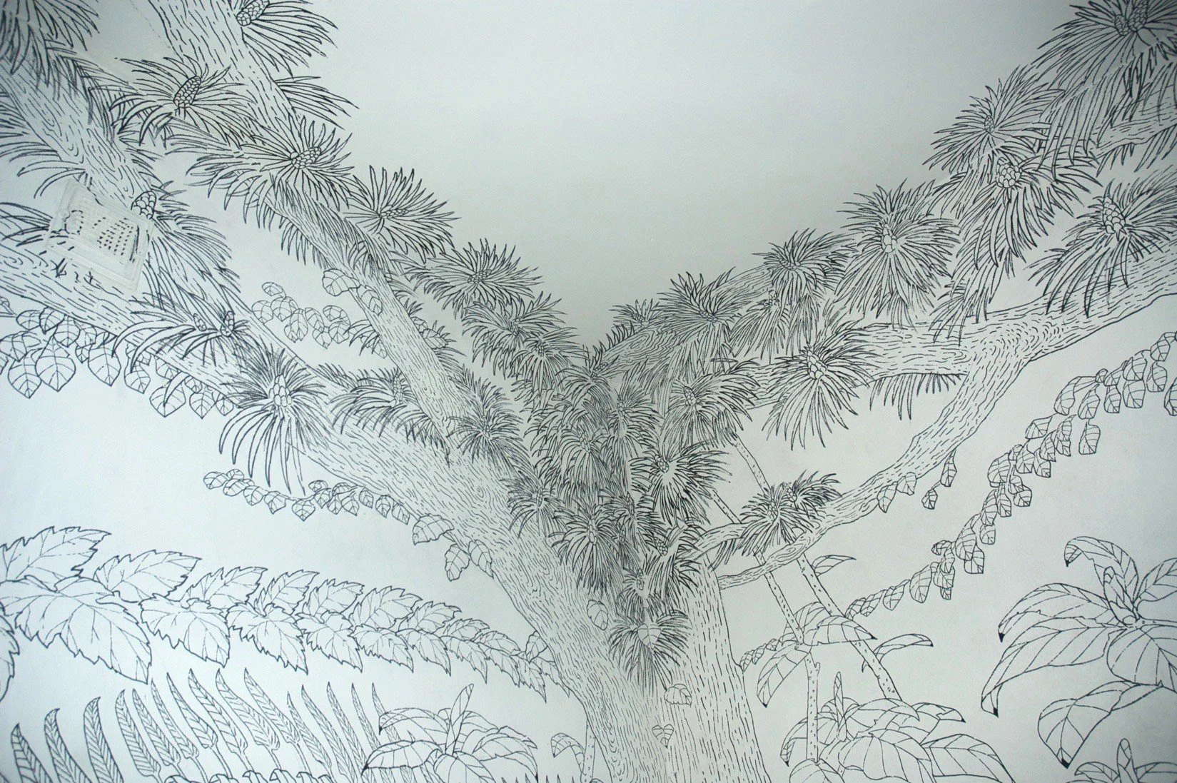Sans titre, 2010 | Réalisé in situ, marqueur noir | Collection privée, Italie.