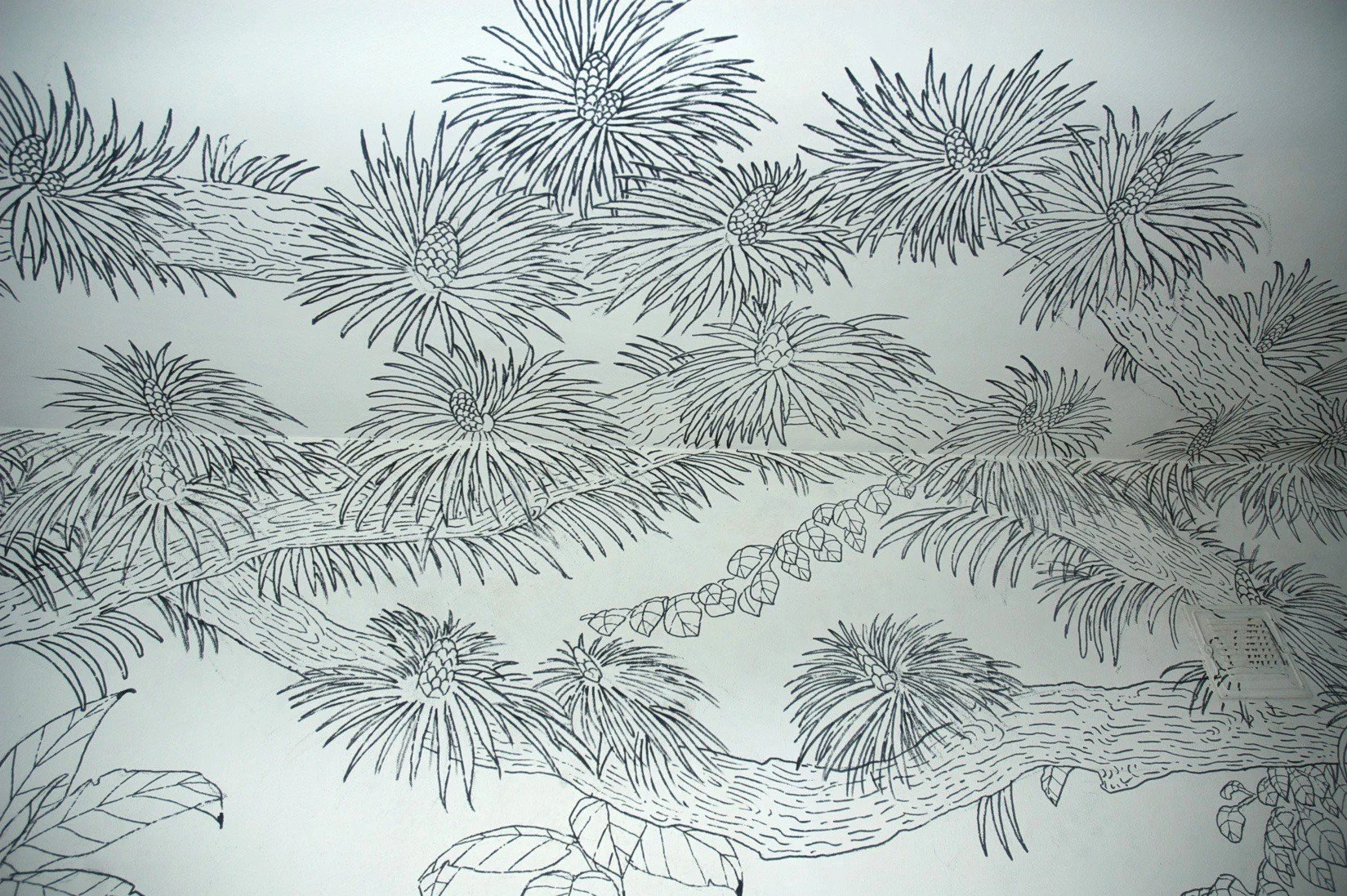 Sans titre, 2010 | Réalisé in situ, marqueur noir | Collection privée, Italie.