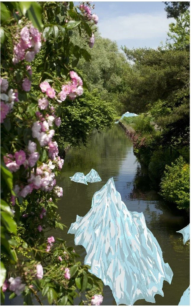 « Here They come, les Hortillonnages, II», 2025 | Réalisation technique mixte.