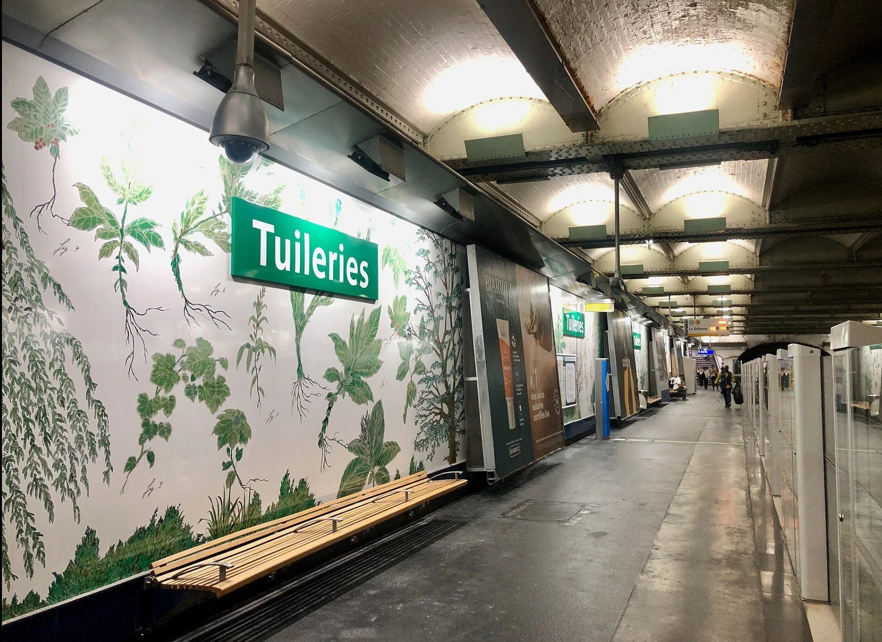Station de métro Tuileries Paris | Réalisé Encre et Aquarelle | Commande réalisée pour la RATP.