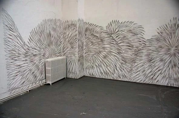 Buisson ardent, échelle 1
Fusains, 2,70 x 10 m | Diplôme, Atelier Anne Rochette, Paris, 2003.