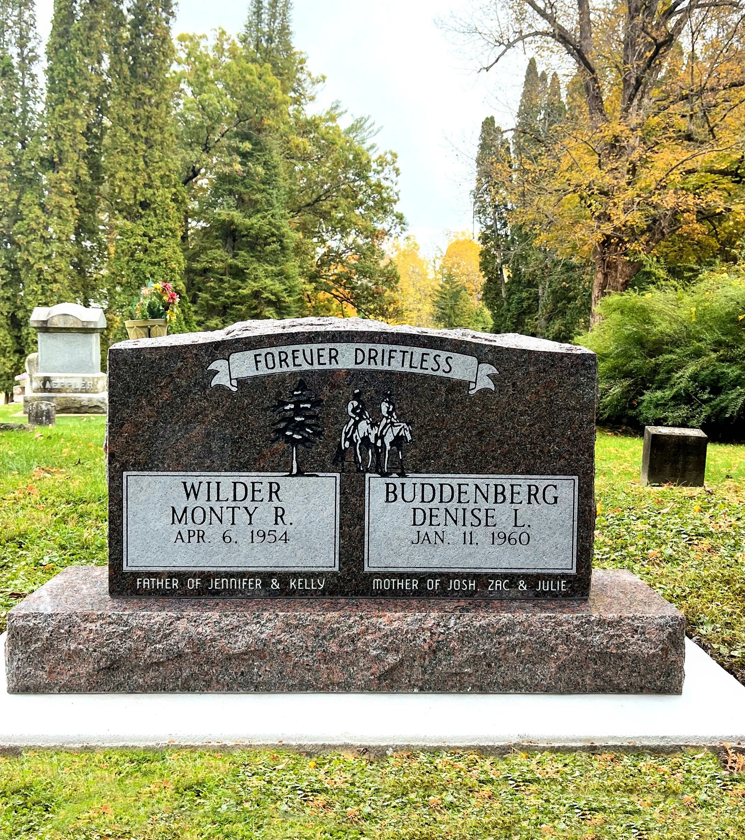 Mahogany Granite Headstone