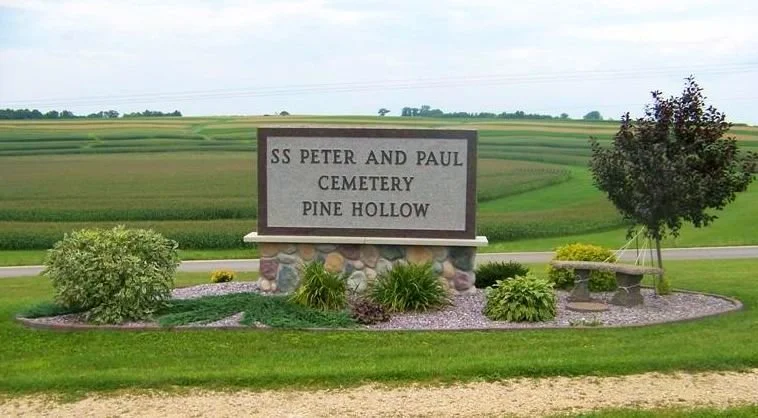 St Peter & Paul Cemetery; Granite Sign. Photo curtesy of Find a Grave