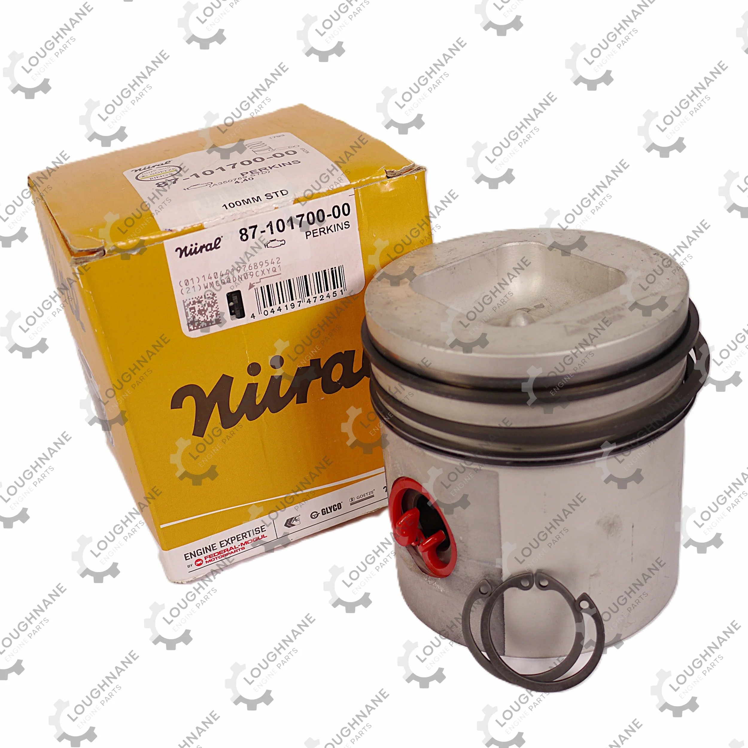 Perkins Piston Kit 4.40 100mm STD NURAL 87-101700-00