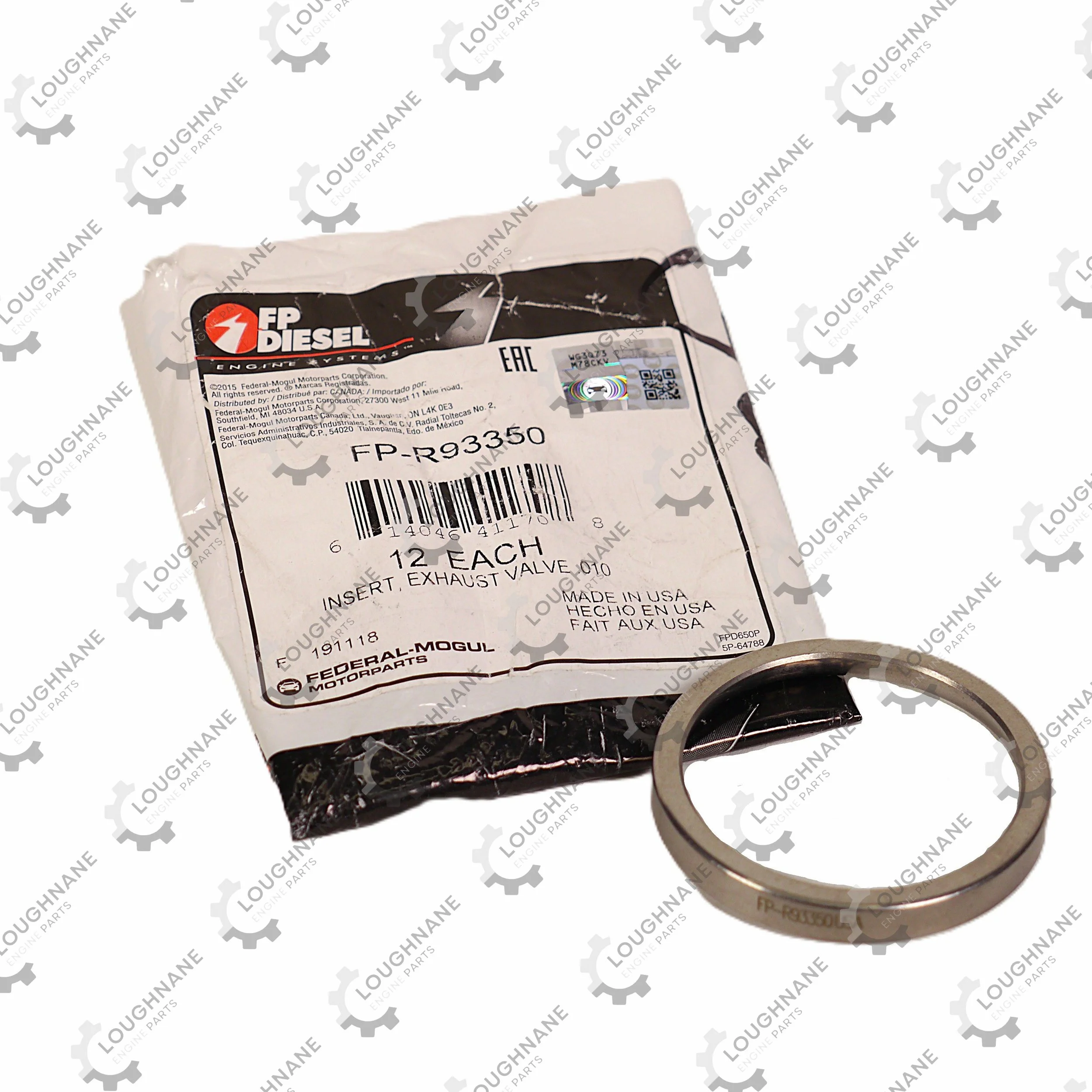 Exhaust Valve Seat 0.010 John Deere 8.1 L FP Diesel R93350