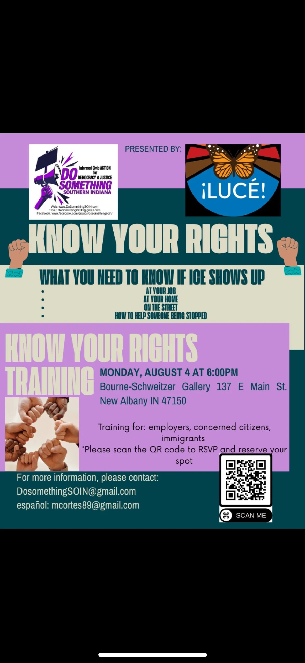 Know Your Rights ICE Training/Conozca Sus Derechos ICE