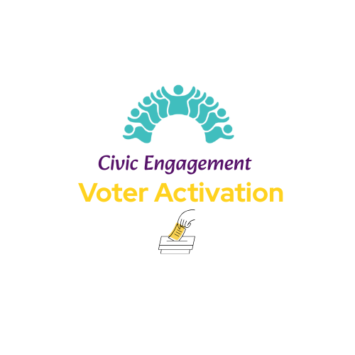 Voter Activation at Library Book Sale