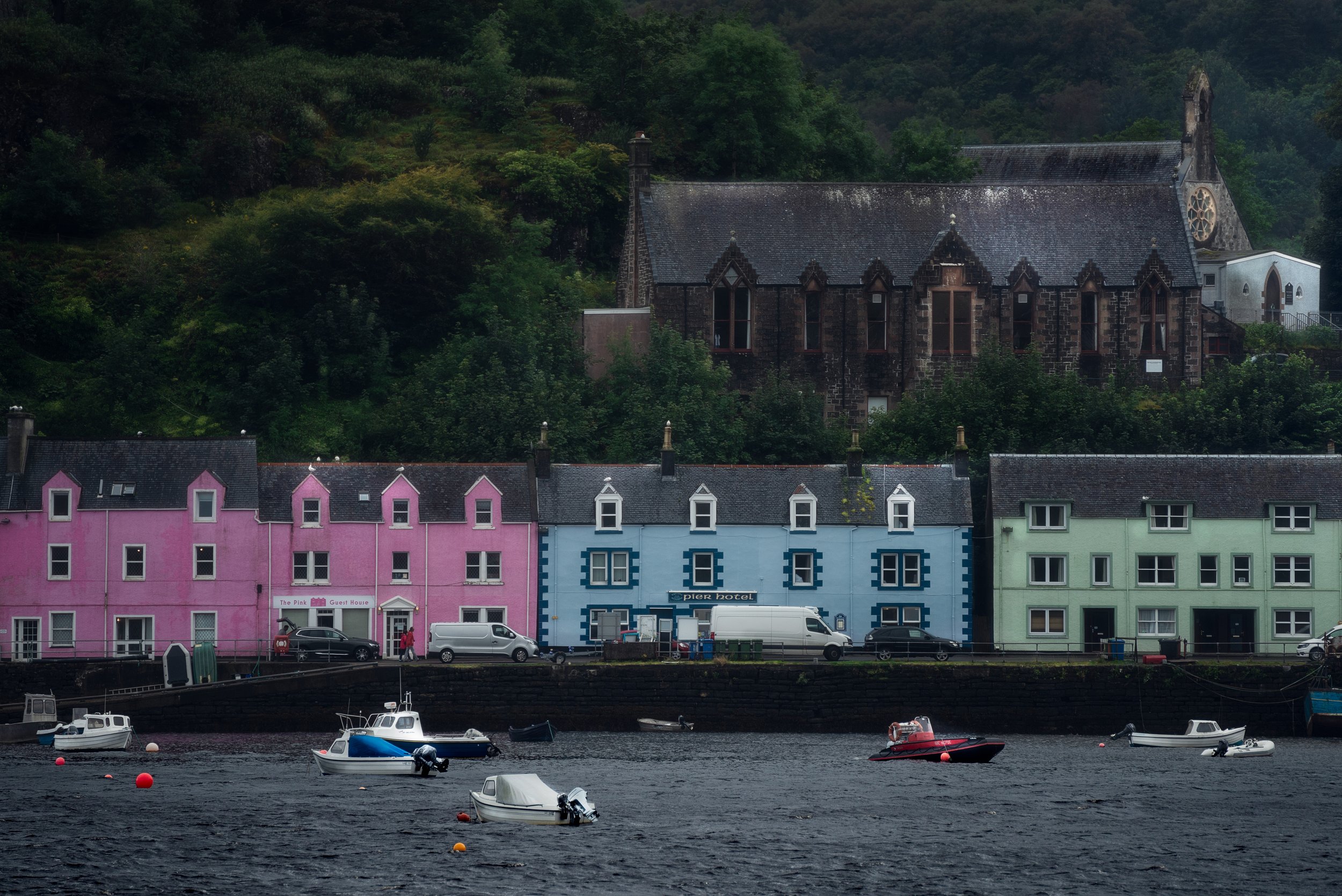Portree, the capital of Isle of Skye