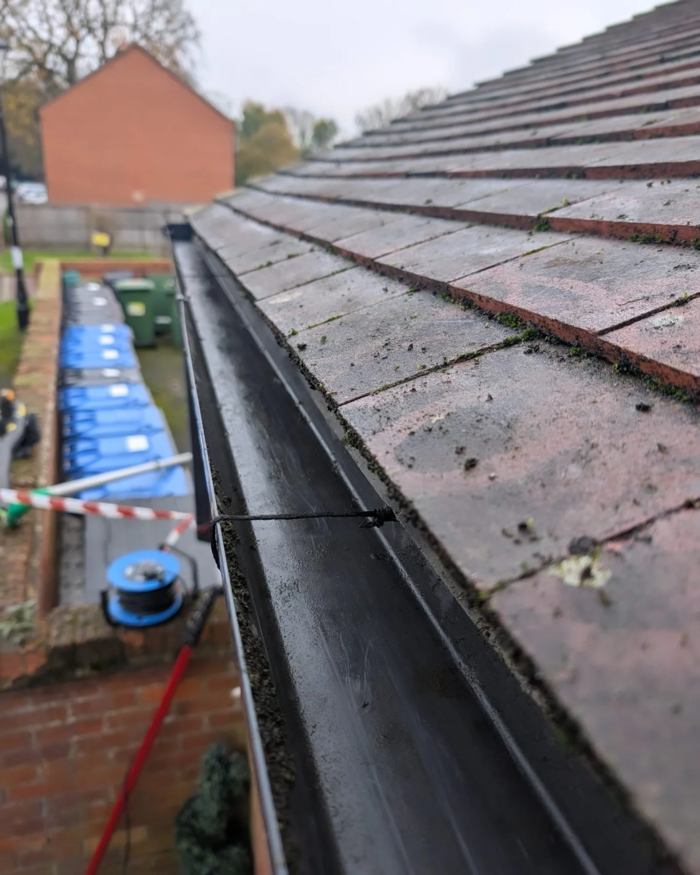 Gutter cleaning carried out on residential property