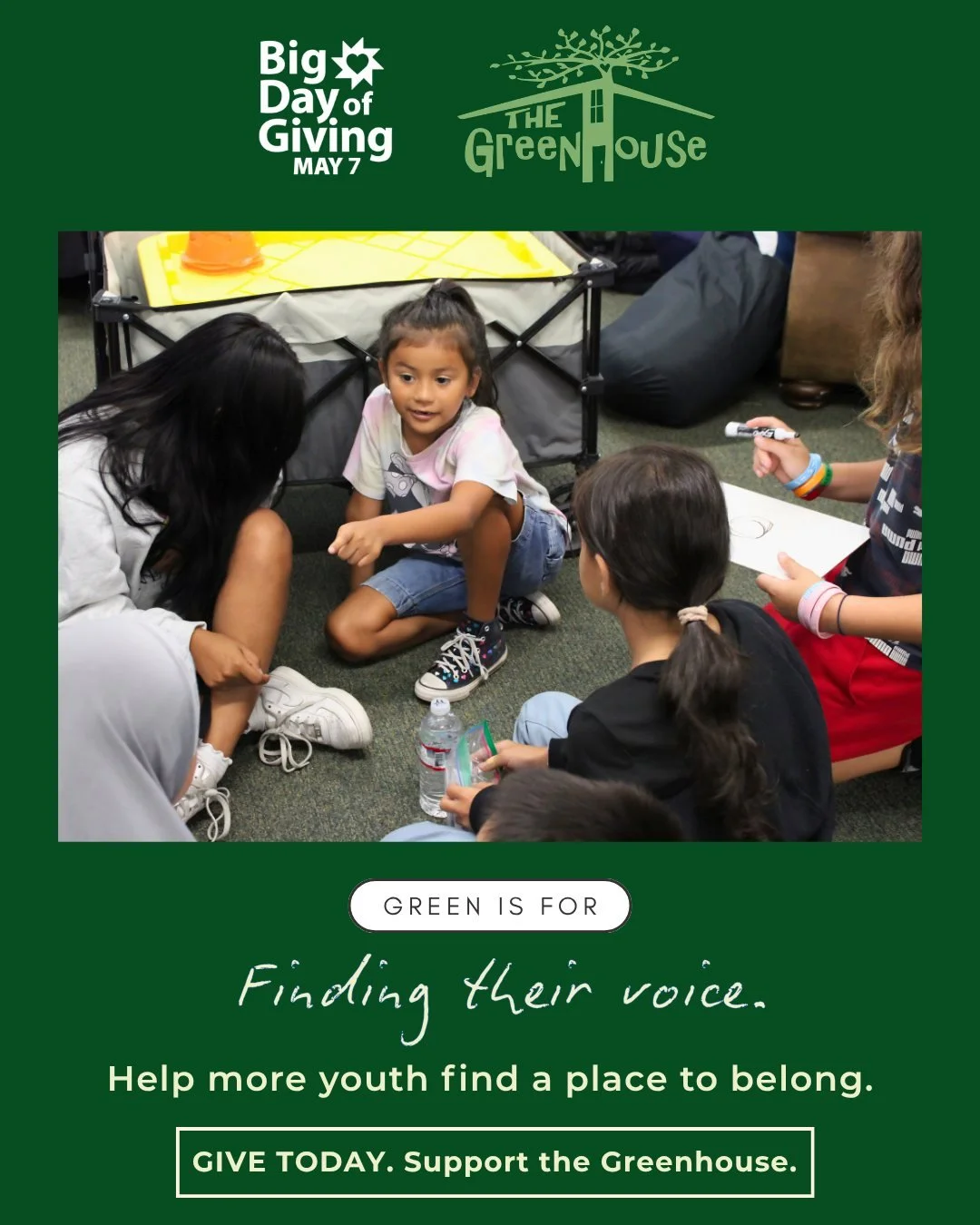 We are so close to our Big Day of Giving - five days and counting! 🎉 Help us empower youth to find their voice, share their stories, and build the confidence to shape their future. Every gift makes a difference&mdash;join us in uplifting the next ge