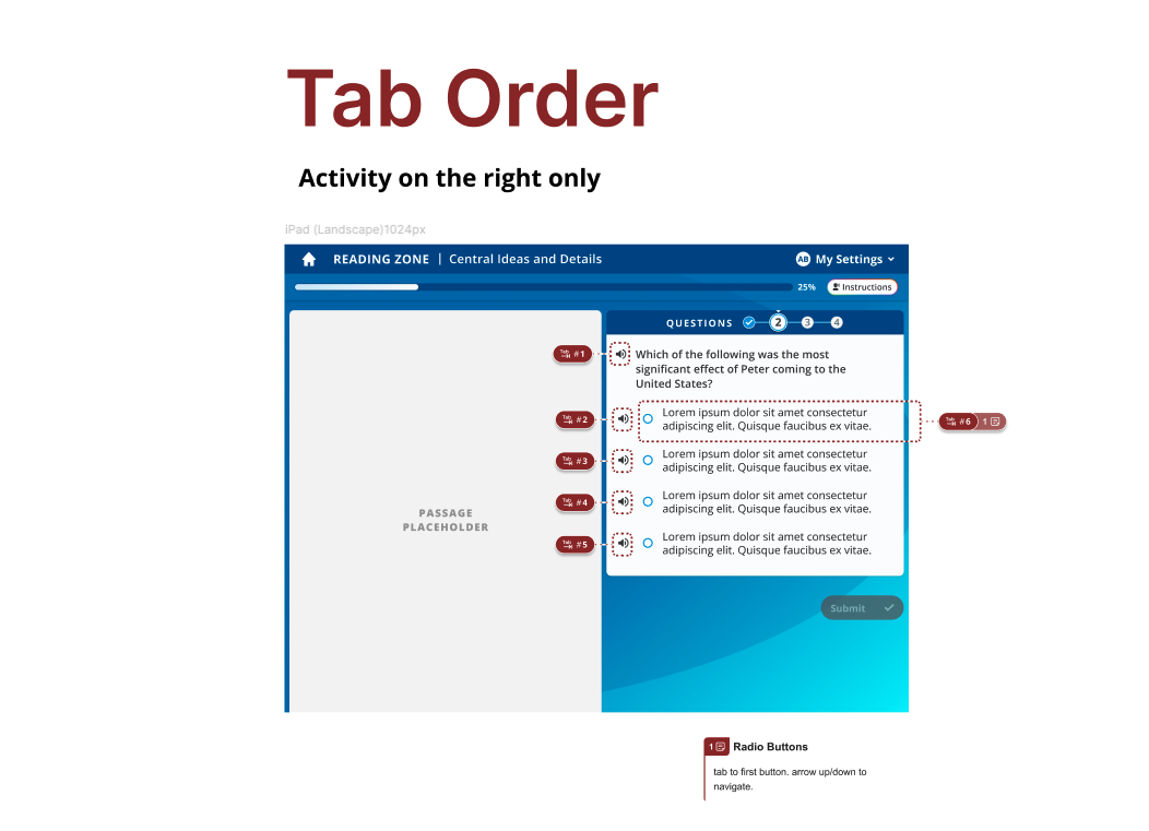 Accessibility Markup: Tab Order