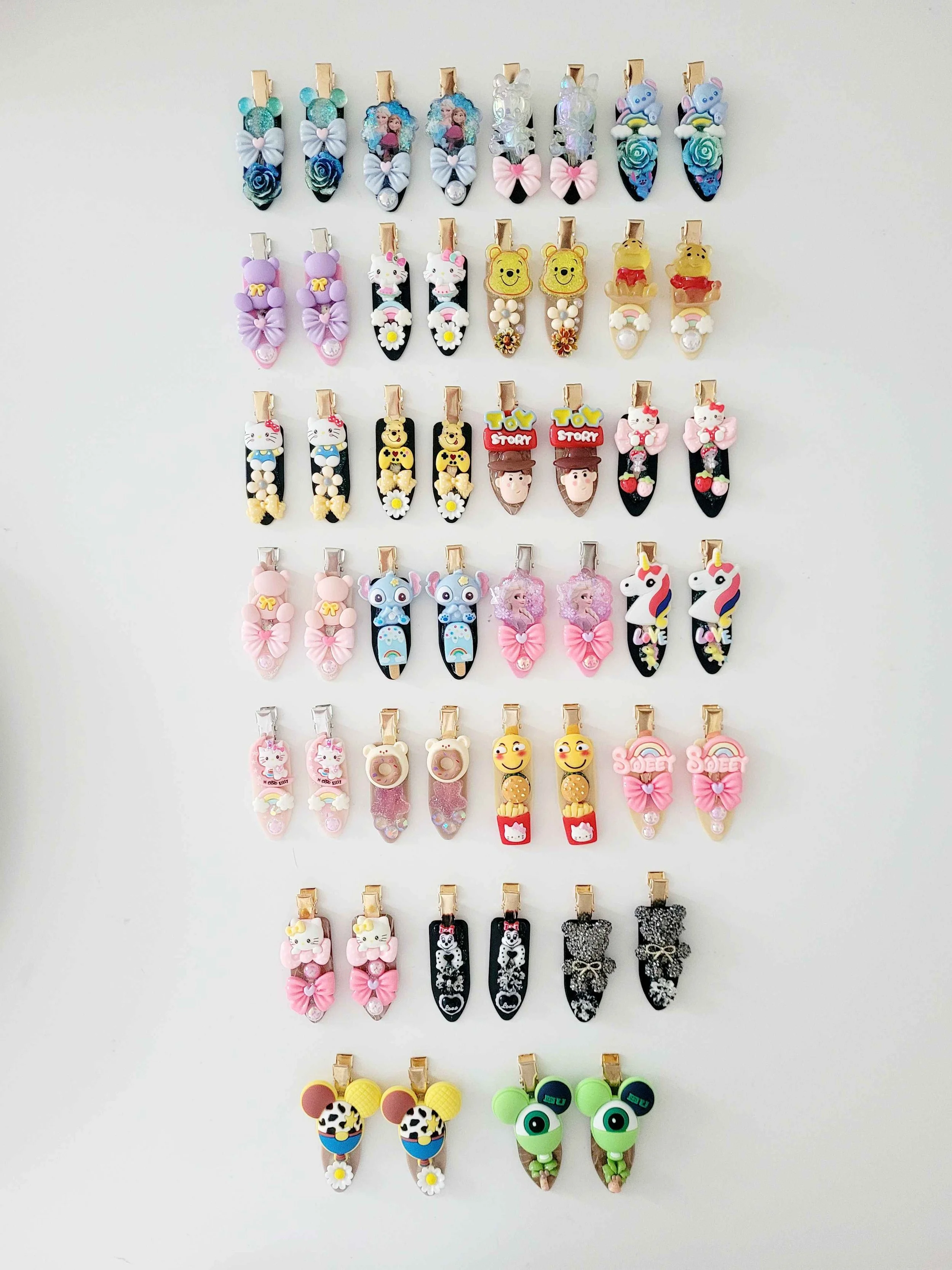 Barrettes à cheveux Paire