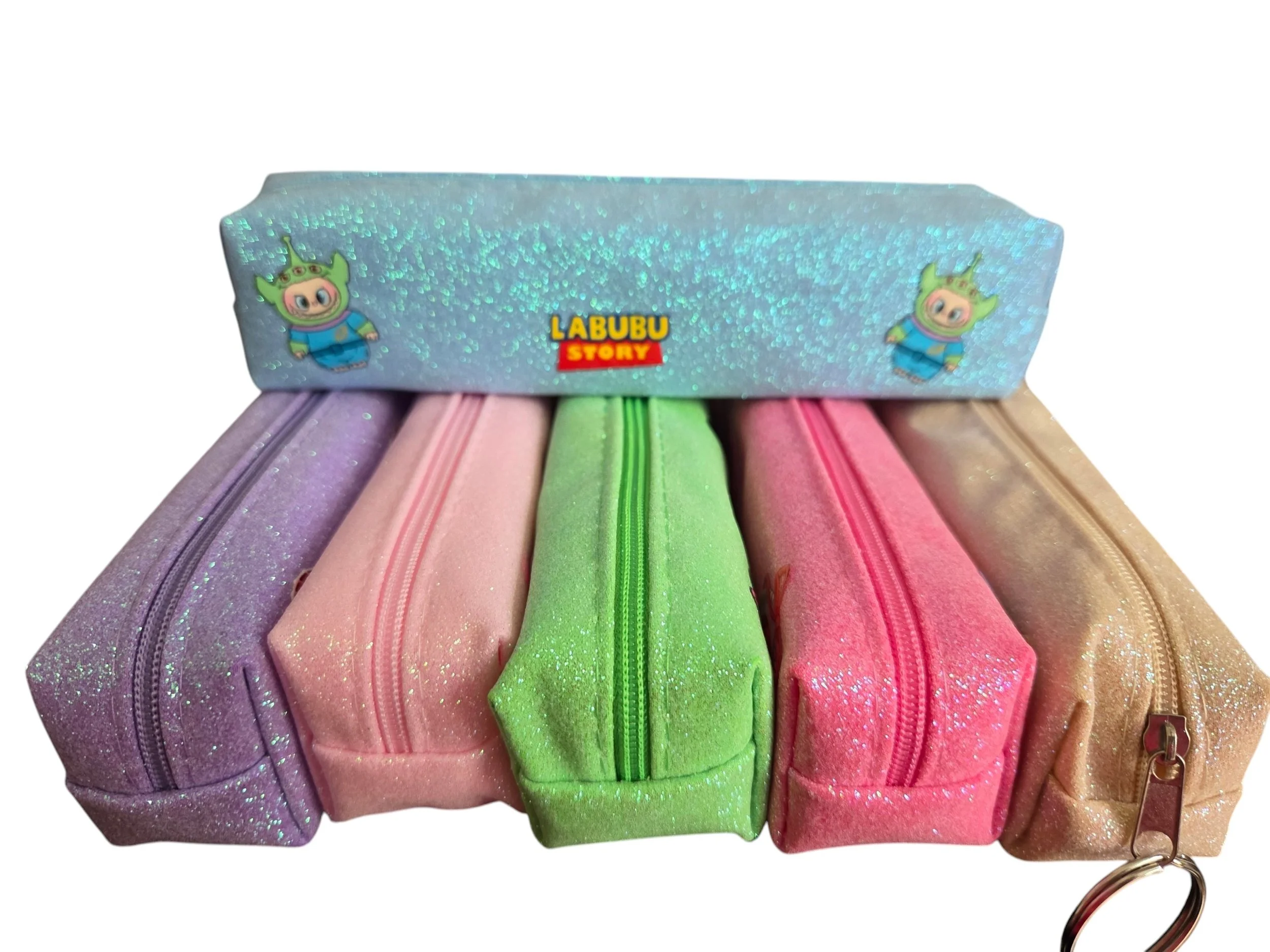 Trousse pailletée Labubu