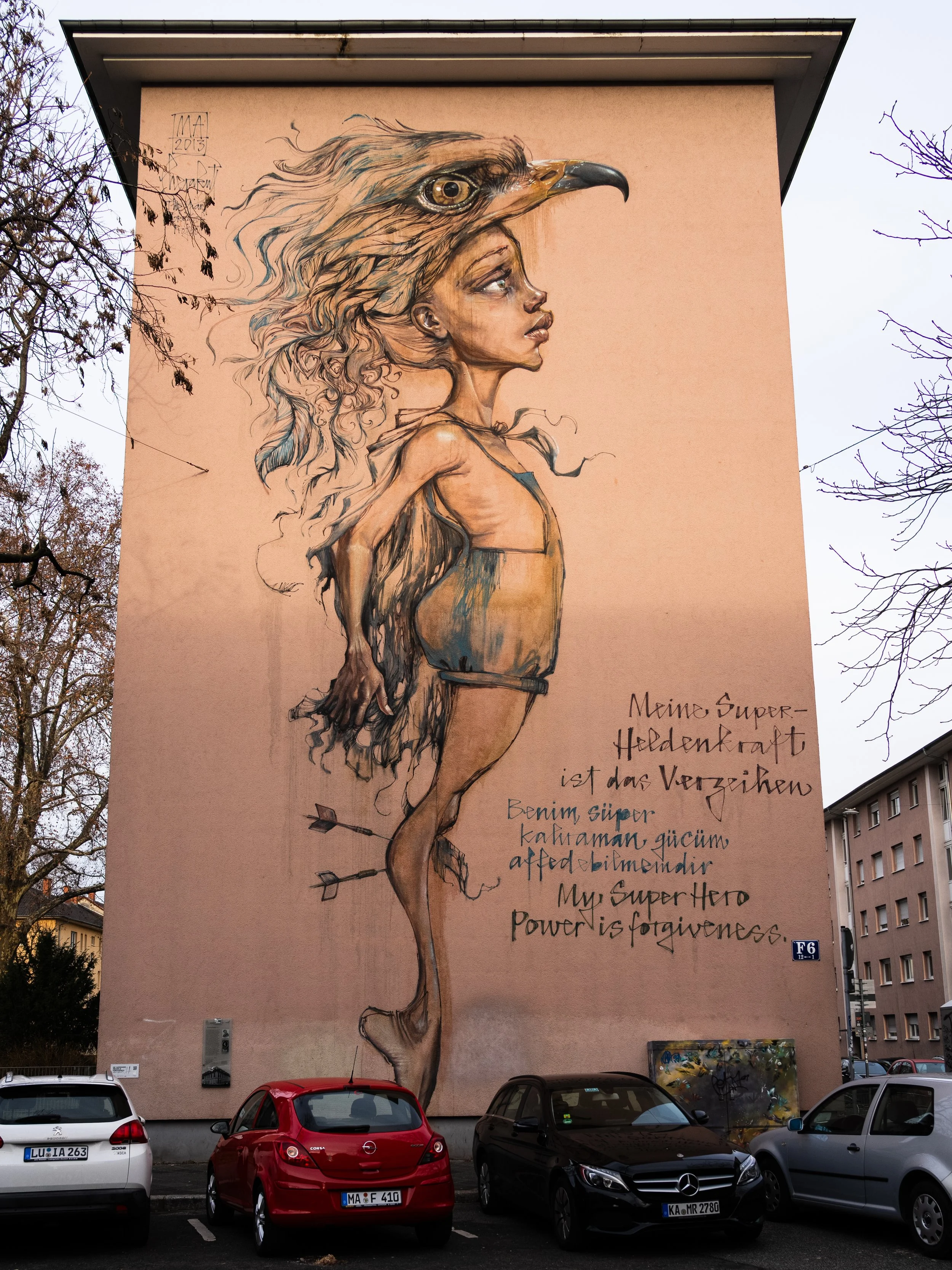 My Superhero. Power is Foregiveness (Herakut 2013)