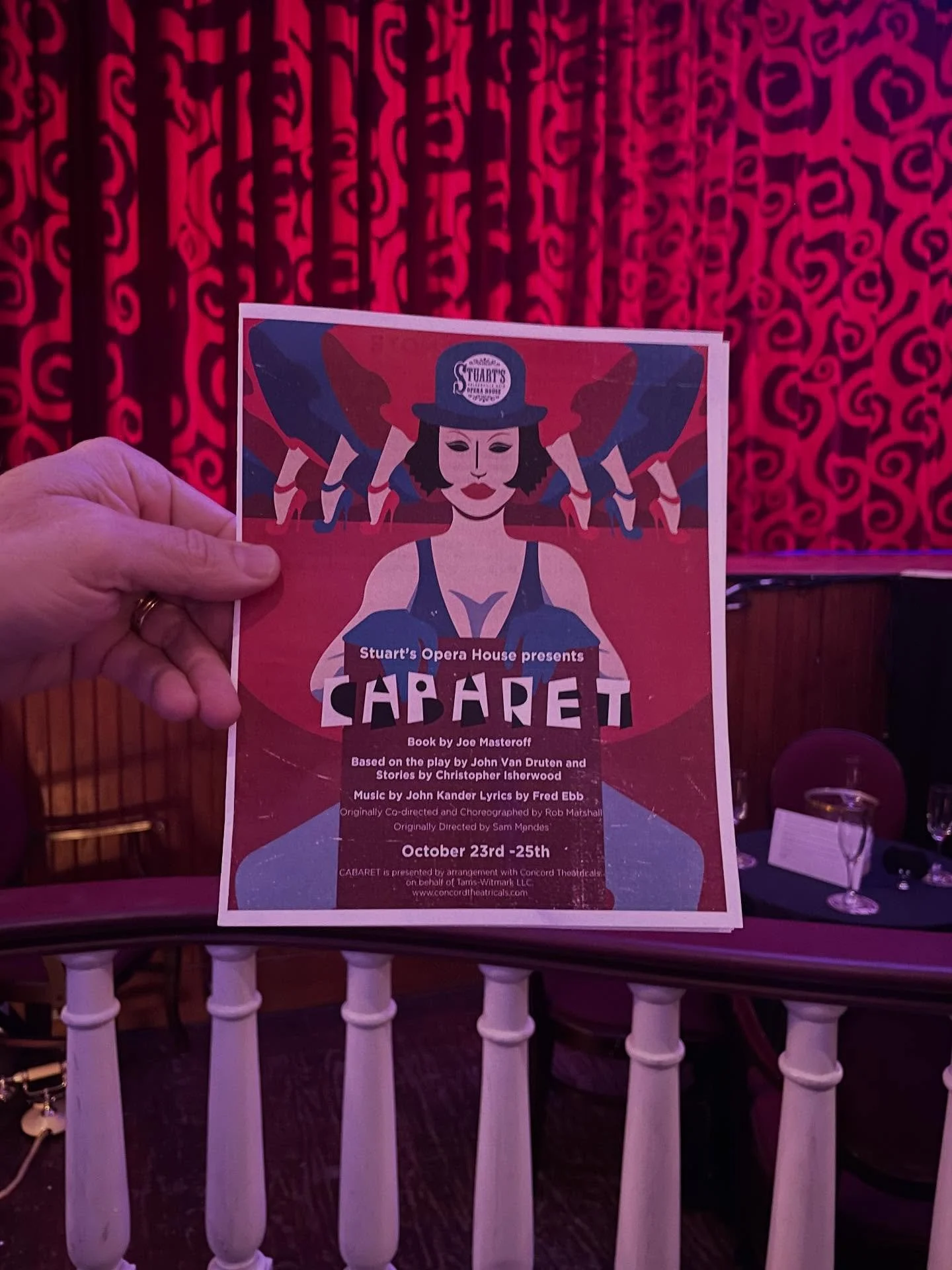 Break Legs my Friends! 
Cabaret @stuartsoperahouse!